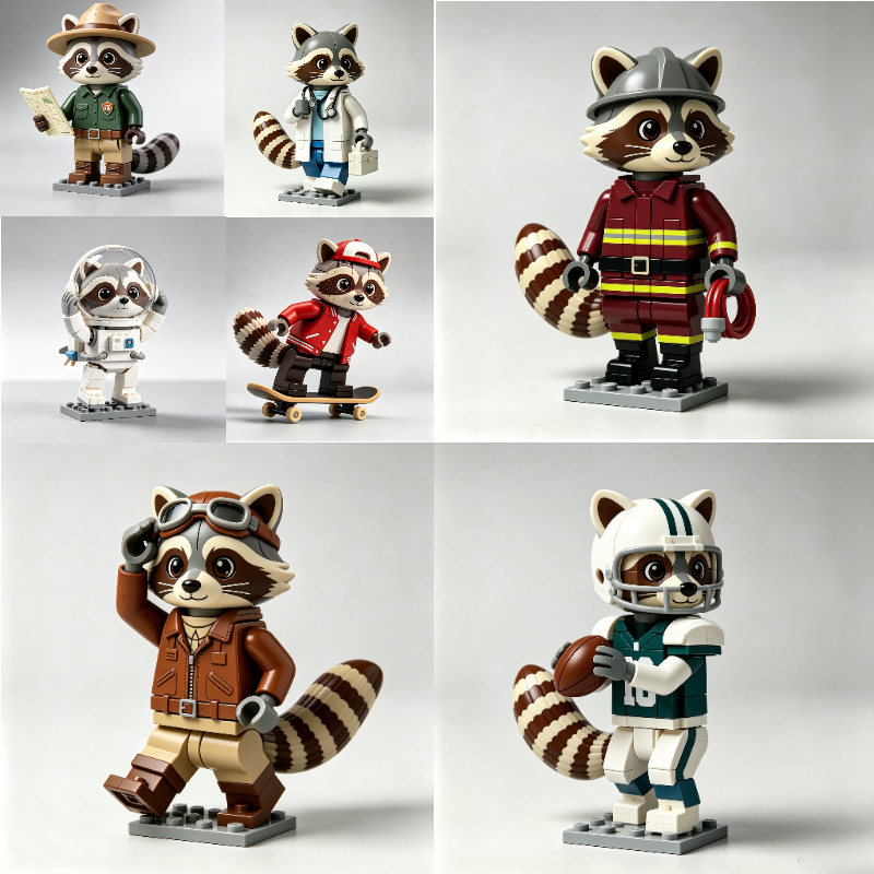 The Ever-Changing Raccoon Series Building Blocks