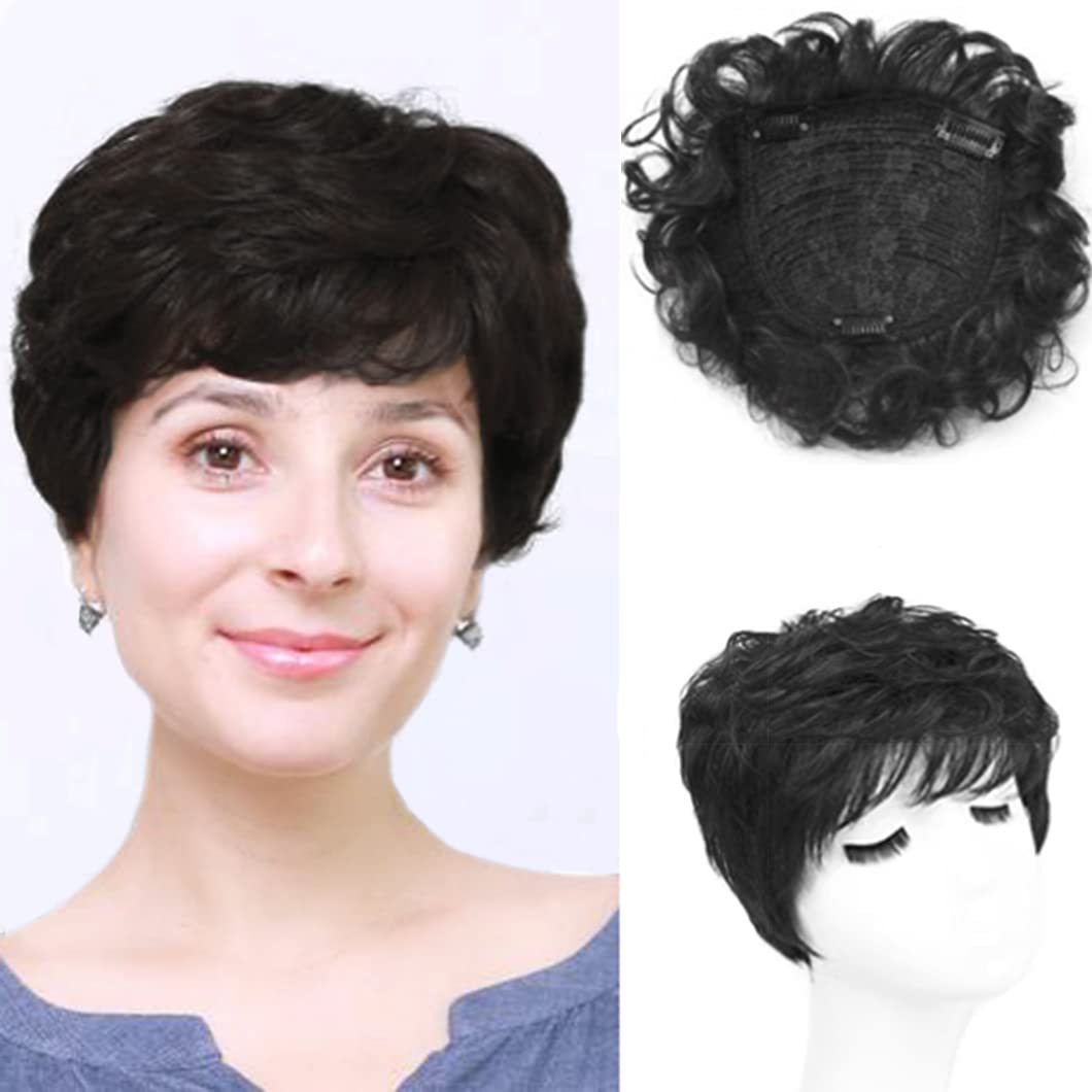Natural Curly Human Hair Topper for Women