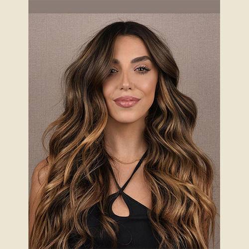 【HOT SALE】Ocean Wave Long hair topper | Natural and soft hair | 12-24 inch | 27 colors | Breathable Silk Base | Natural seamlike human scalp