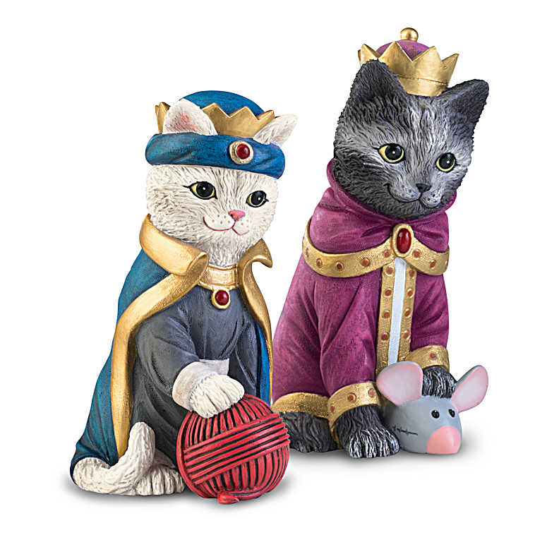 The PURR-fect Christmas Pageant" Nativity Figurine Set