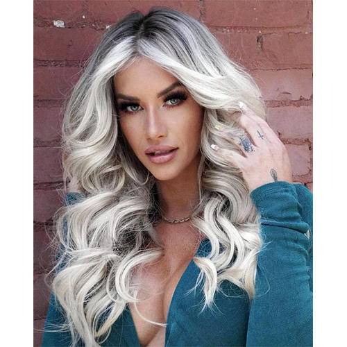 【HOT SALE】Ocean Wave Long hair topper | Natural and soft hair | 12-24 inch | 27 colors | Breathable Silk Base | Natural seamlike human scalp