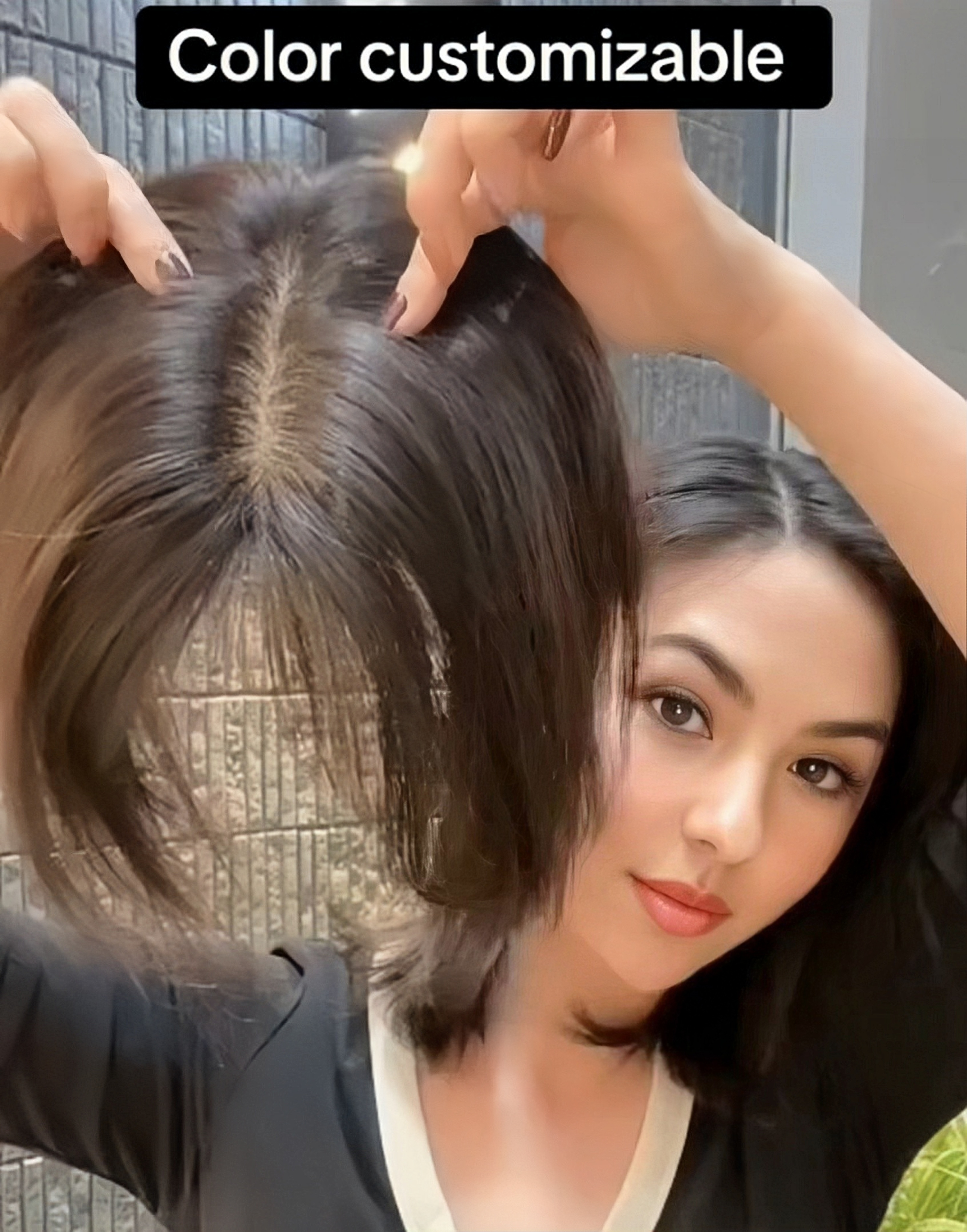 Womens Hair Topper with Clips  Hair Toppers for Thin Hair WomenColor Clip In One Piece Hair Extensions