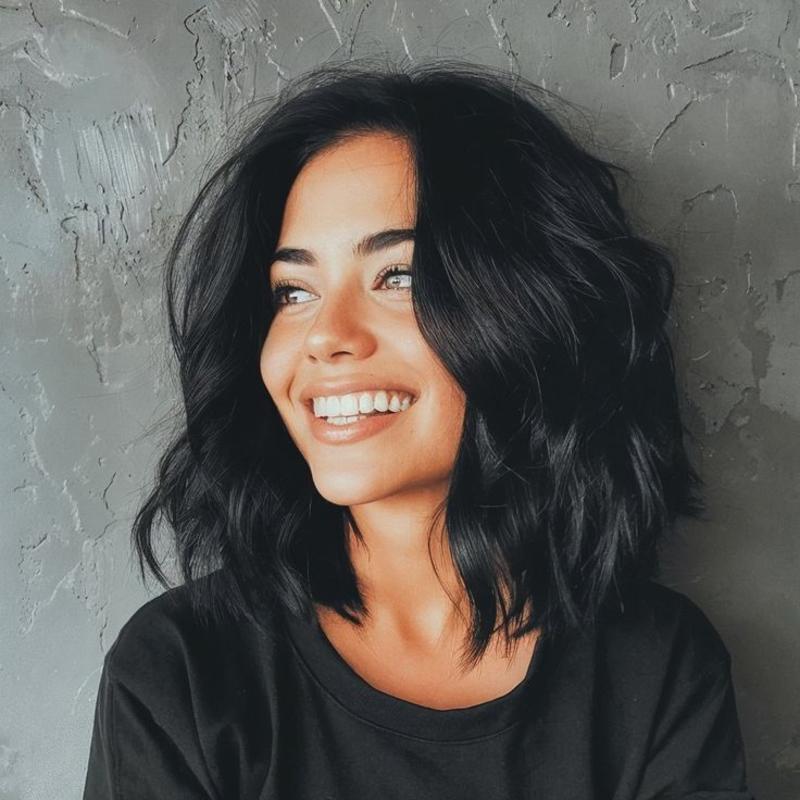 【HOT SALE】| Shaggy Wavy Bob | Balayage | Layered hair Natural Hair Topper | Can Be Hot Roll and Dyed | Add Hair Volume Instantly | Easy to wear
