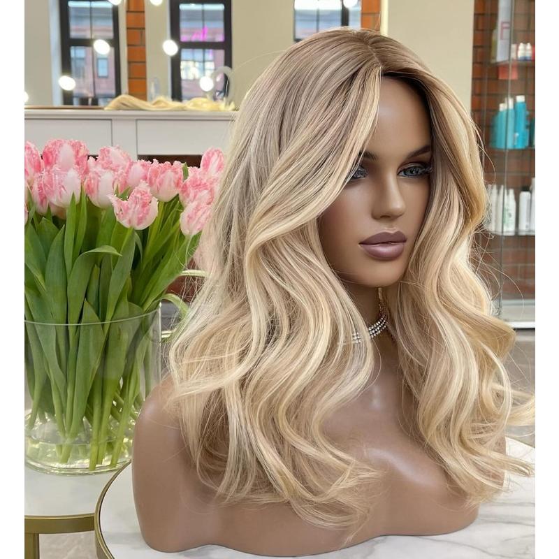 【HOT SALE】Ocean Wave Long hair topper | Natural and soft hair | 12-24 inch | 27 colors | Breathable Silk Base | Natural seamlike human scalp
