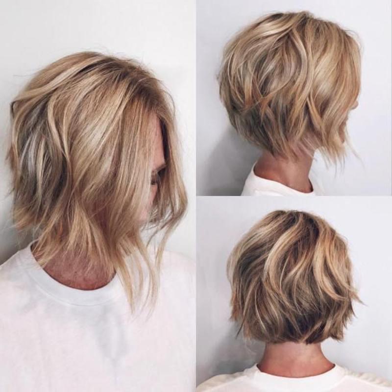 【HOT SALE】| Shaggy Wavy Bob | Balayage | Layered hair Natural Hair Topper | Can Be Hot Roll and Dyed | Add Hair Volume Instantly | Easy to wear