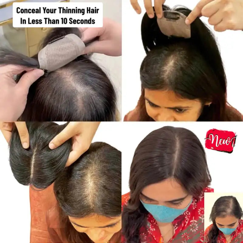 Womens Hair Topper with Clips  Hair Toppers for Thin Hair WomenColor Clip In One Piece Hair Extensions