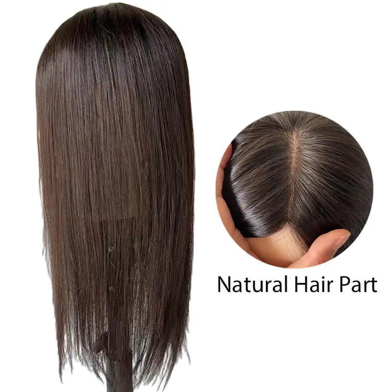 Womens Hair Topper with Clips  Hair Toppers for Thin Hair WomenColor Clip In One Piece Hair Extensions
