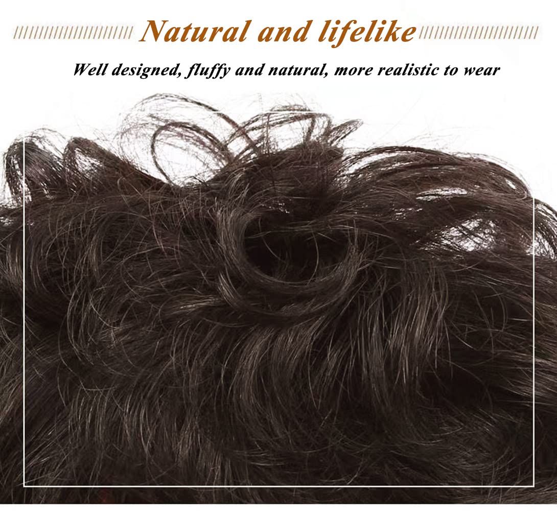 Natural Curly Human Hair Topper for Women