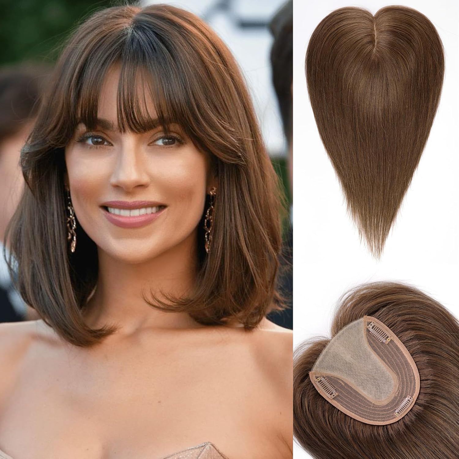 š„HOT SALEš„100% Remy Hair Topper Wigs Mono Base Hair Pieces|From thin to thick in seconds
