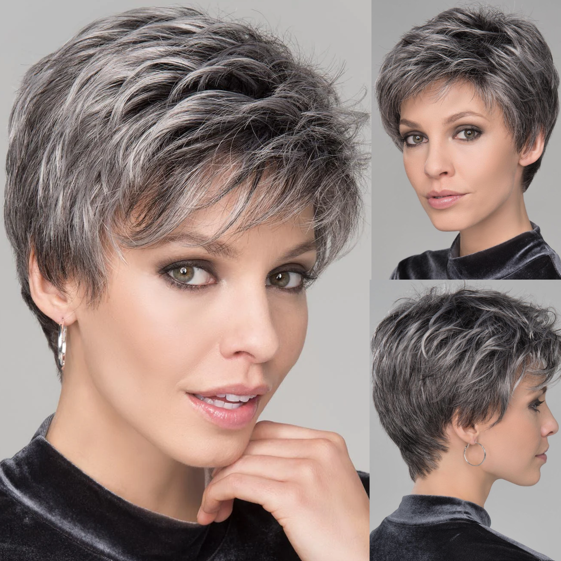Gossamer - Pixie Cut Soft Natural Short Synthetic Human Wigs