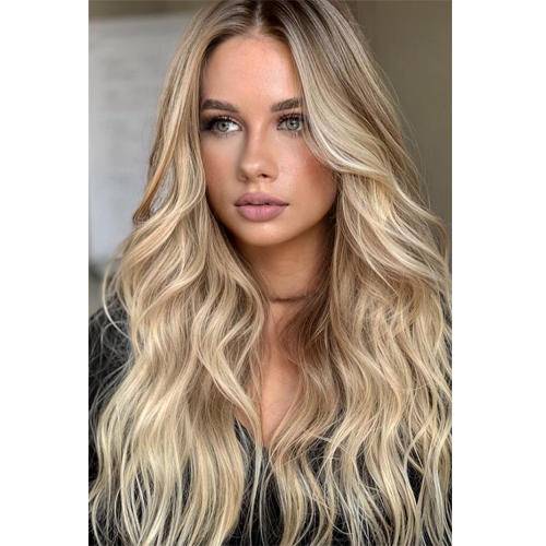 【HOT SALE】Ocean Wave Long hair topper | Natural and soft hair | 12-24 inch | 27 colors | Breathable Silk Base | Natural seamlike human scalp