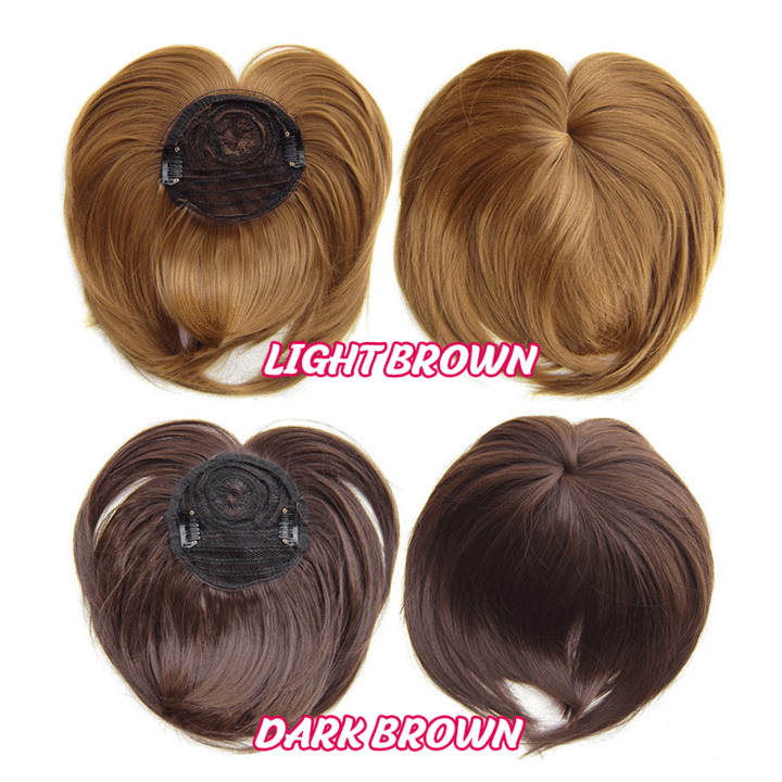 2022 HOT SALE🔥 |SHORT NATURAL  HAIR TOPPERS With Bangs
