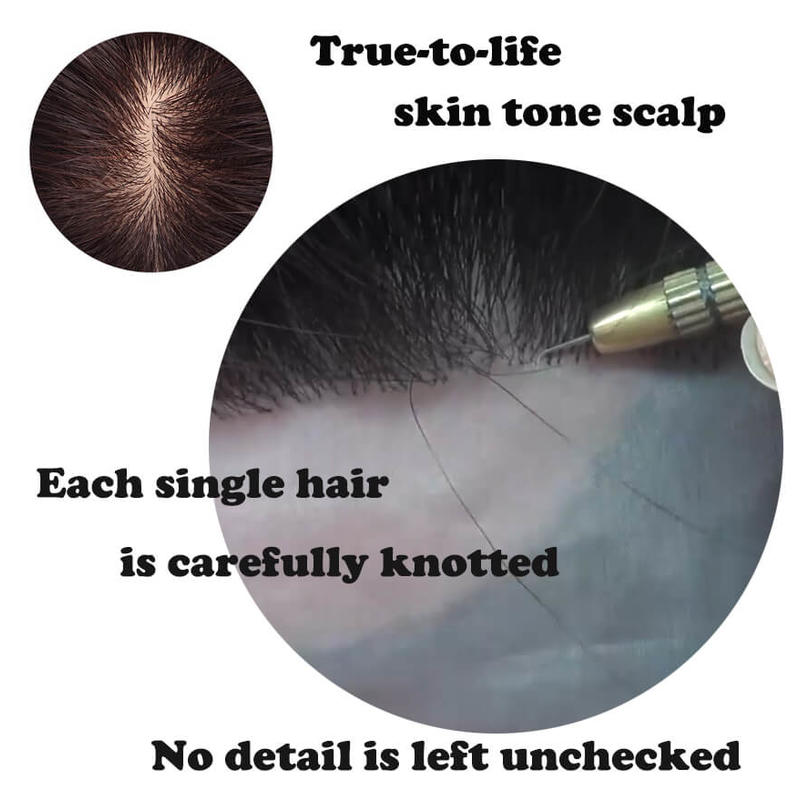 【HOT SALE】Ocean Wave Long hair topper | Natural and soft hair | 12-24 inch | 27 colors | Breathable Silk Base | Natural seamlike human scalp