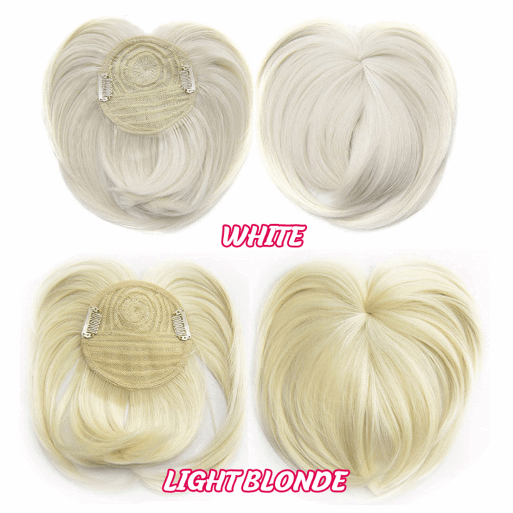 2022 HOT SALE🔥 |SHORT NATURAL  HAIR TOPPERS With Bangs