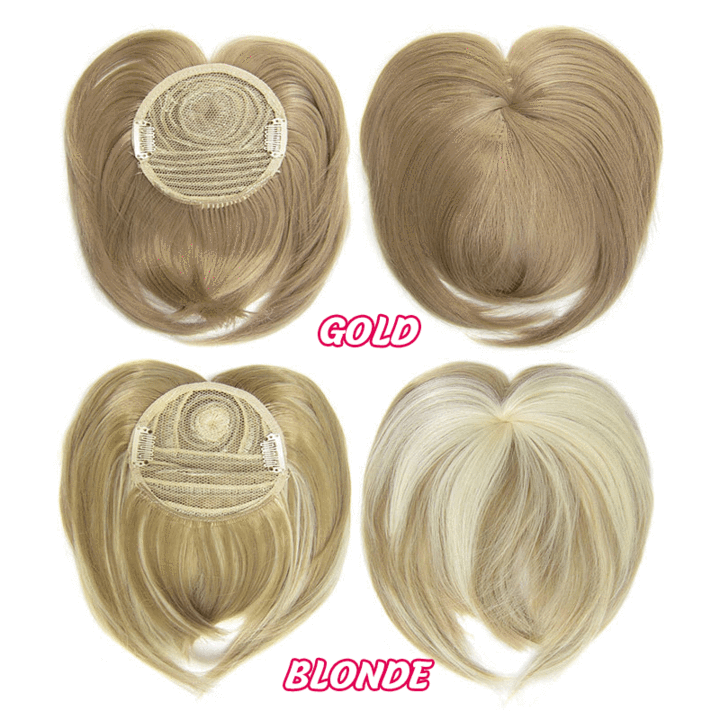 2022 HOT SALE🔥 |SHORT NATURAL  HAIR TOPPERS With Bangs