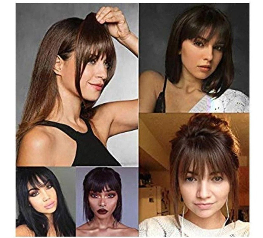 3D Clip-In Bangs Hair Extensions Wig