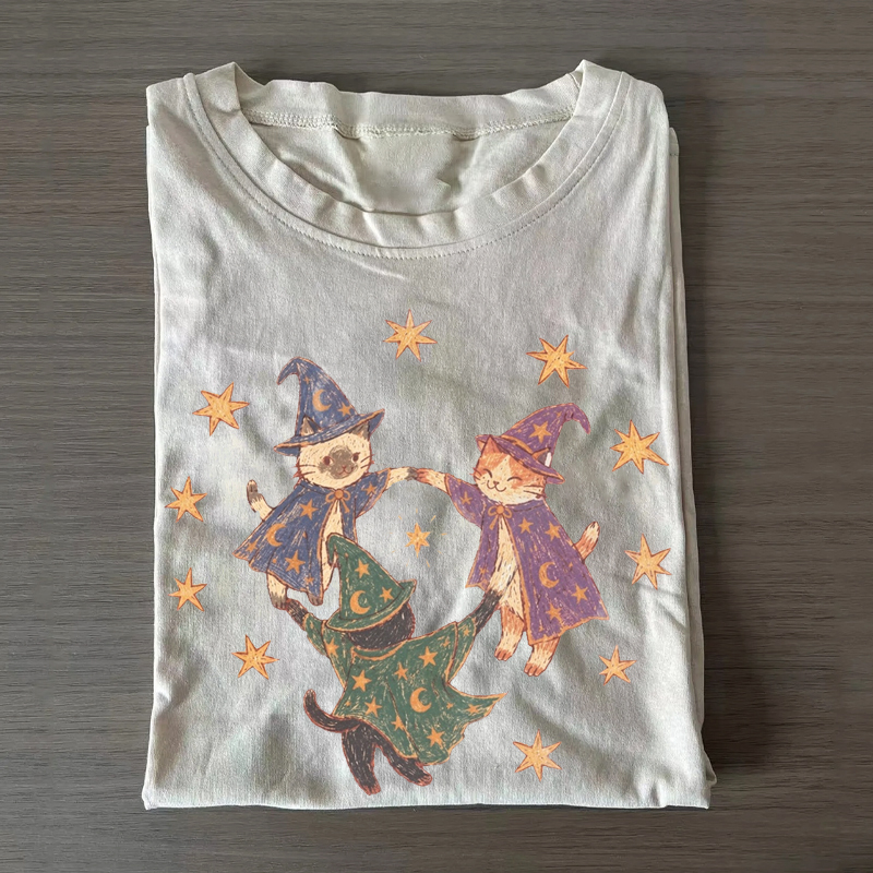 90s Wizard Cats T-shirt