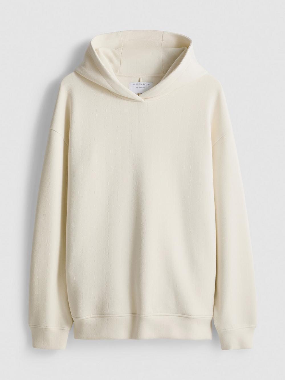 The Edit Textured Hoodie - Ivory