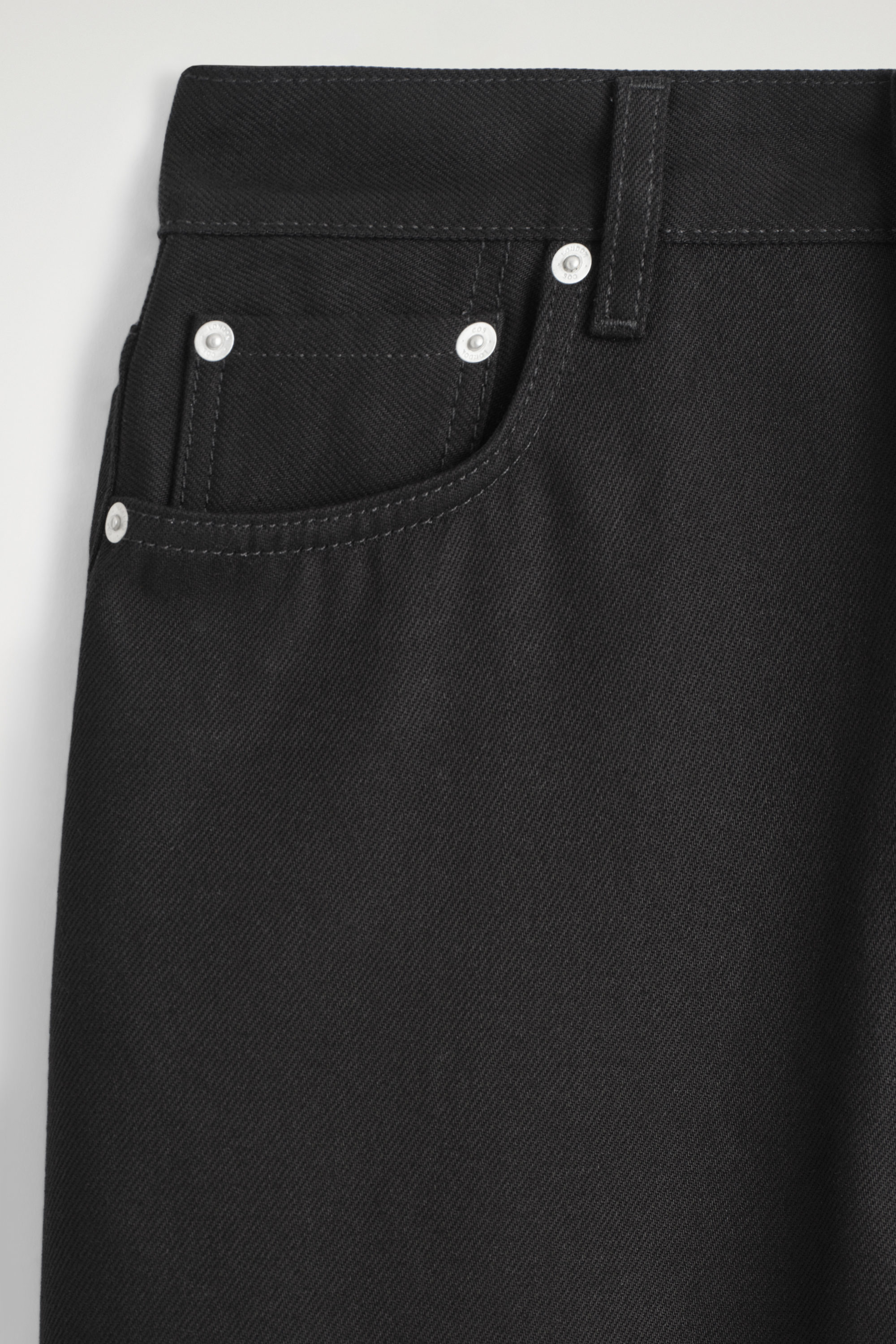 DIAL WIDE-LEG JEANS - BLACK