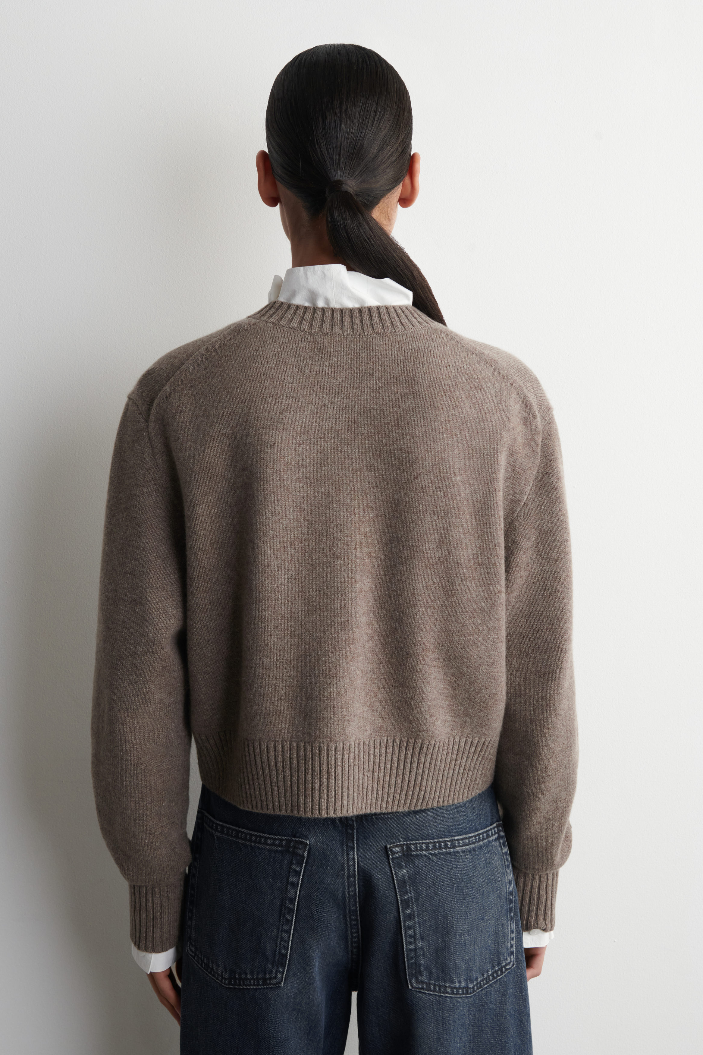 MERINO WOOL SWEATER - BEIGE MÉLANGE