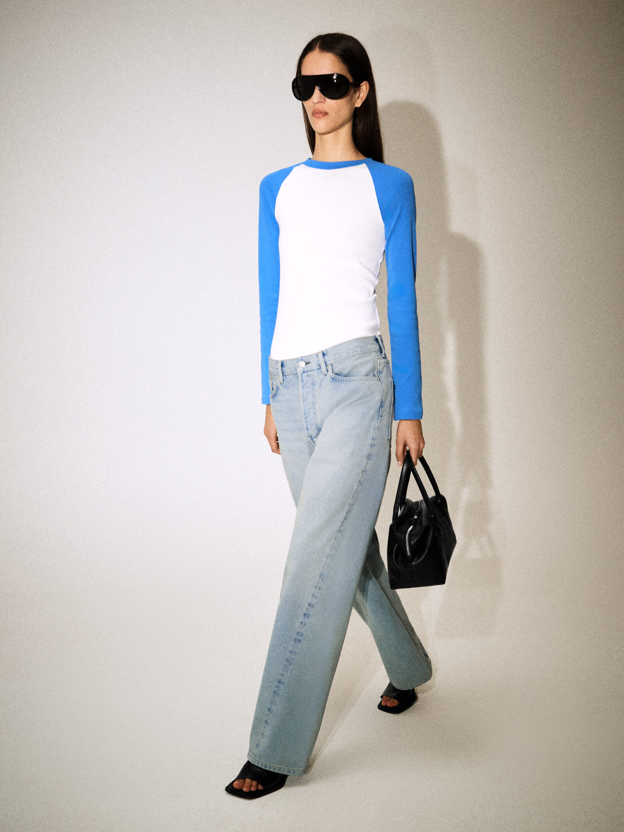 FACADE STRAIGHT-LEG JEANS - LIGHT BLUE