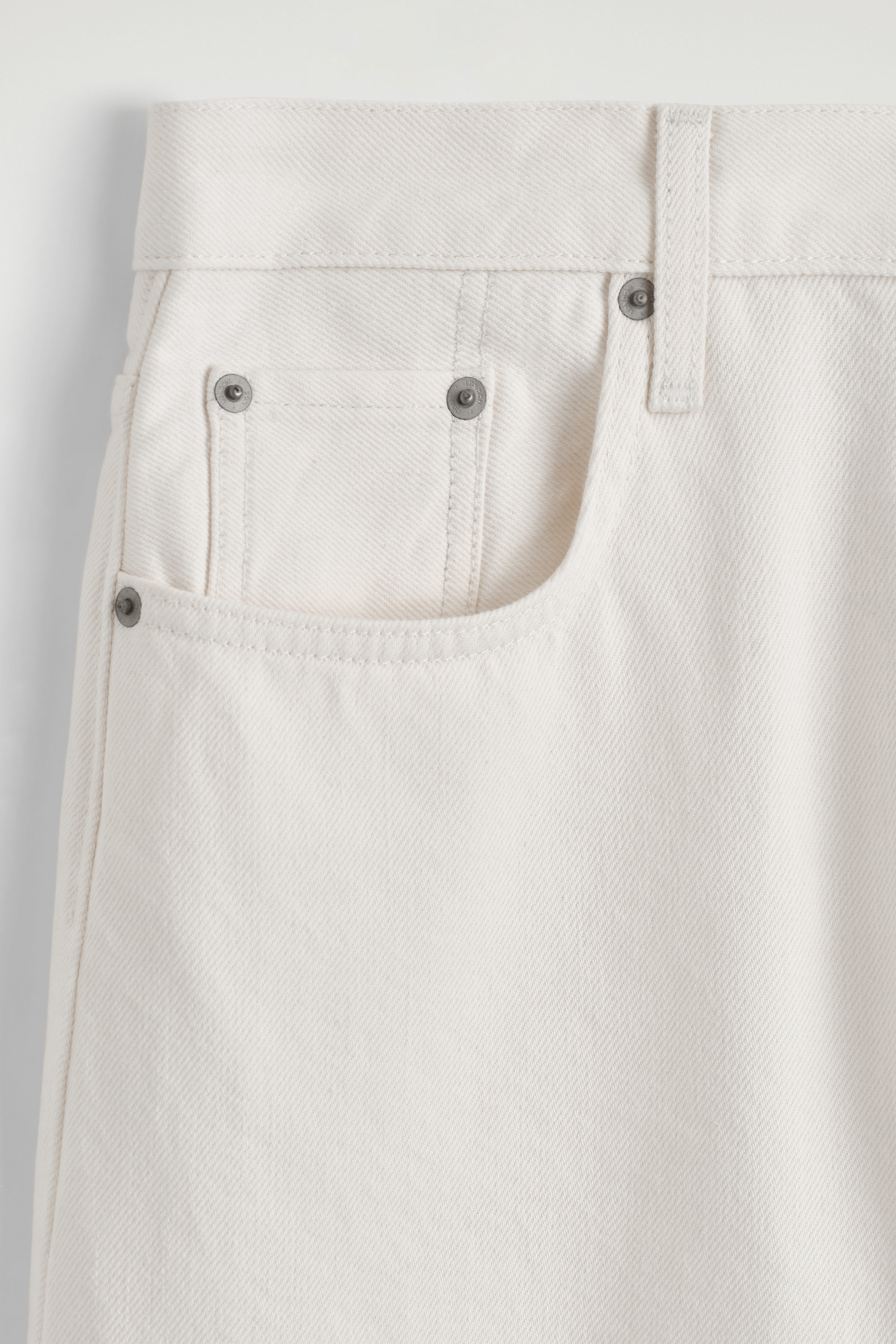 BAY BARREL-LEG JEANS - WHITE