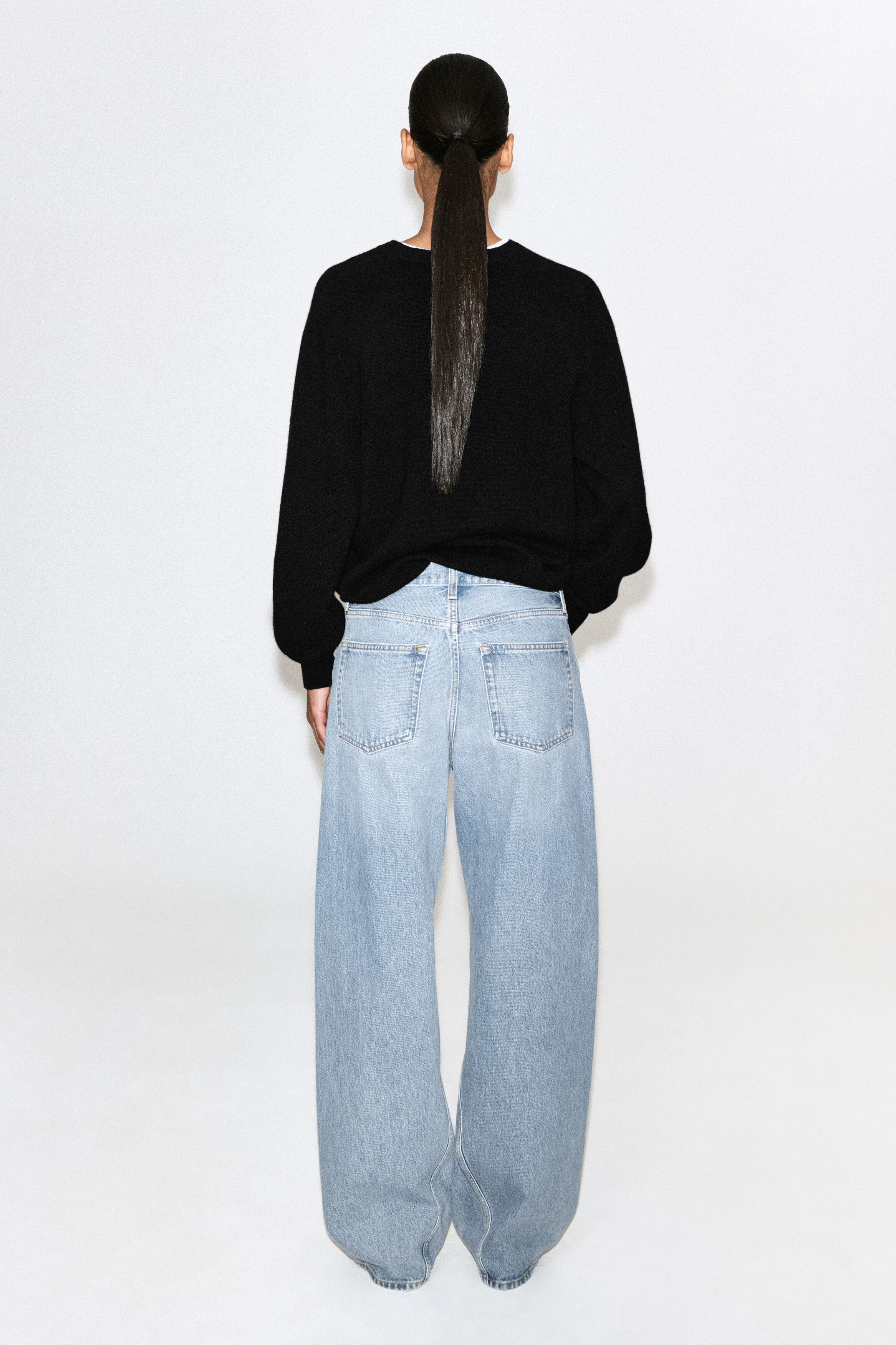 FACADE STRAIGHT-LEG JEANS - BLUE