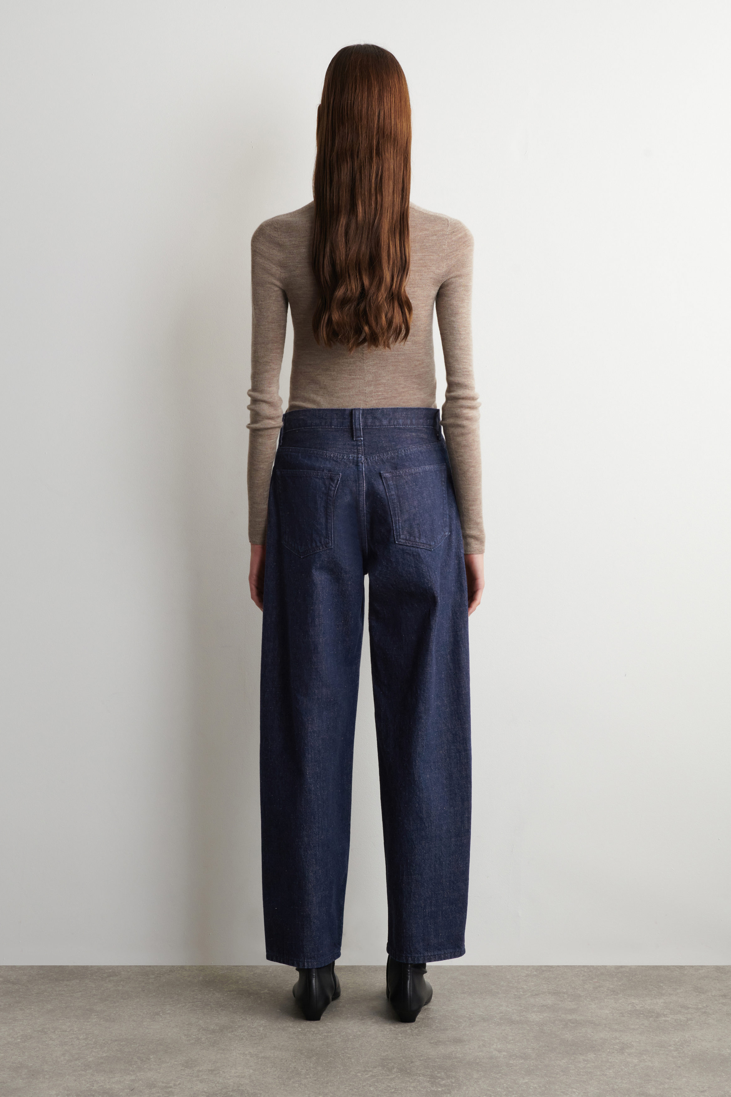 BAY BARREL-LEG JEANS - DARK BLUE
