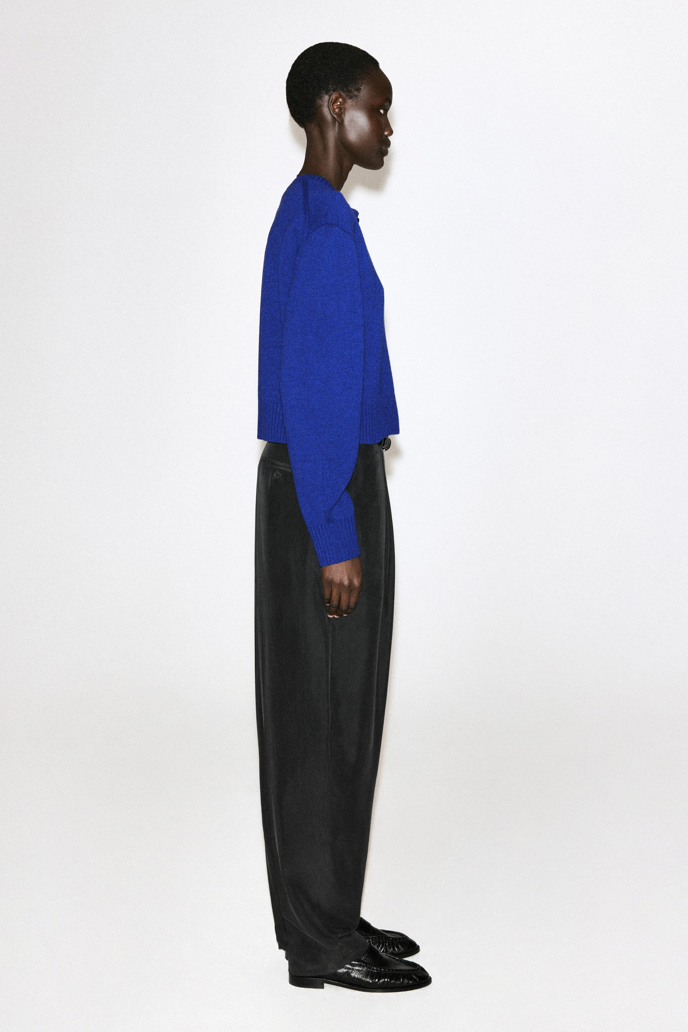 MERINO WOOL SWEATER - COBALT BLUE