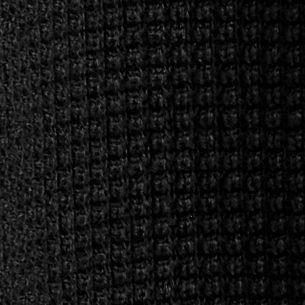 WAFFLE-KNIT COTTON POLO SHIRT - BLACK