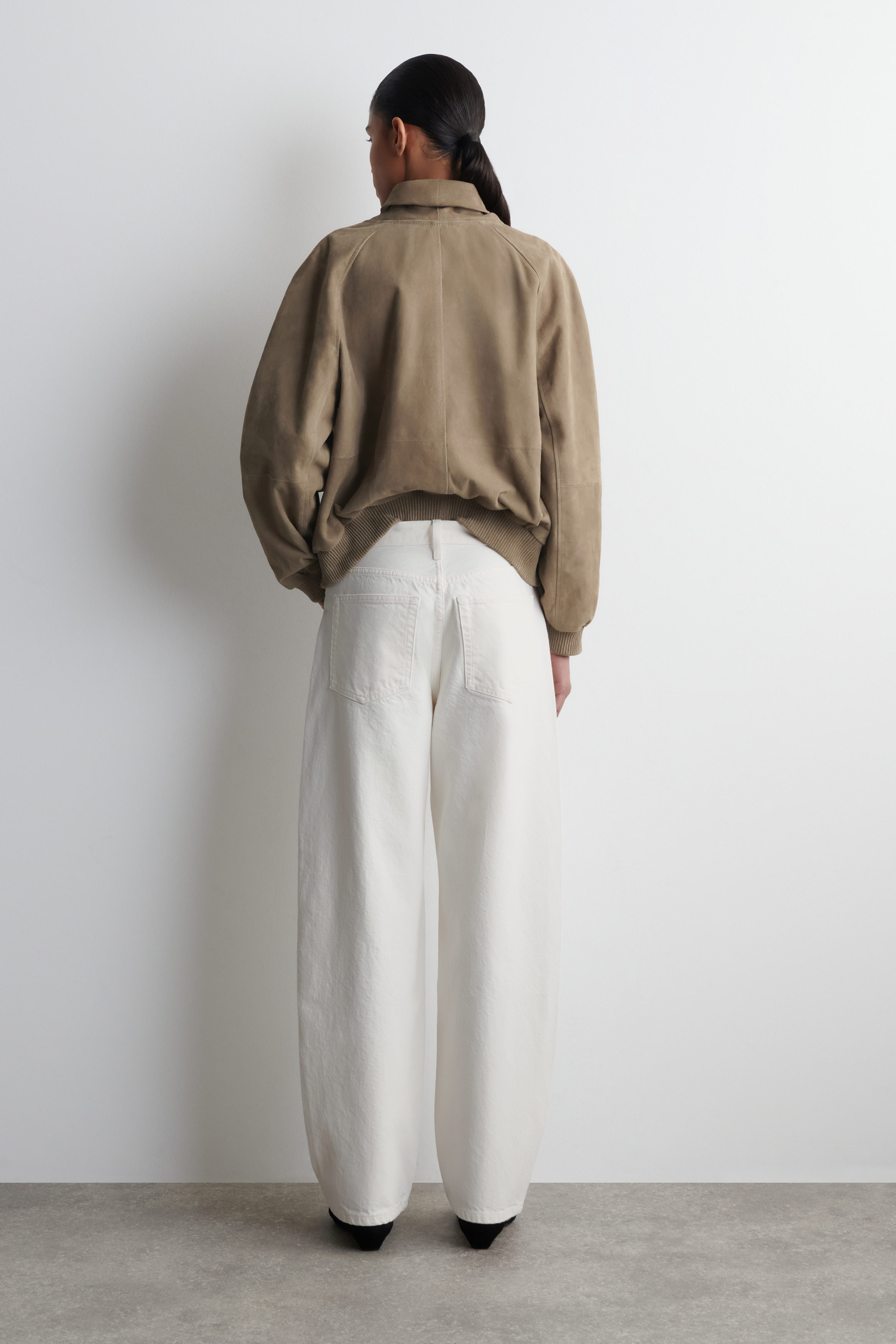 BAY BARREL-LEG JEANS - WHITE