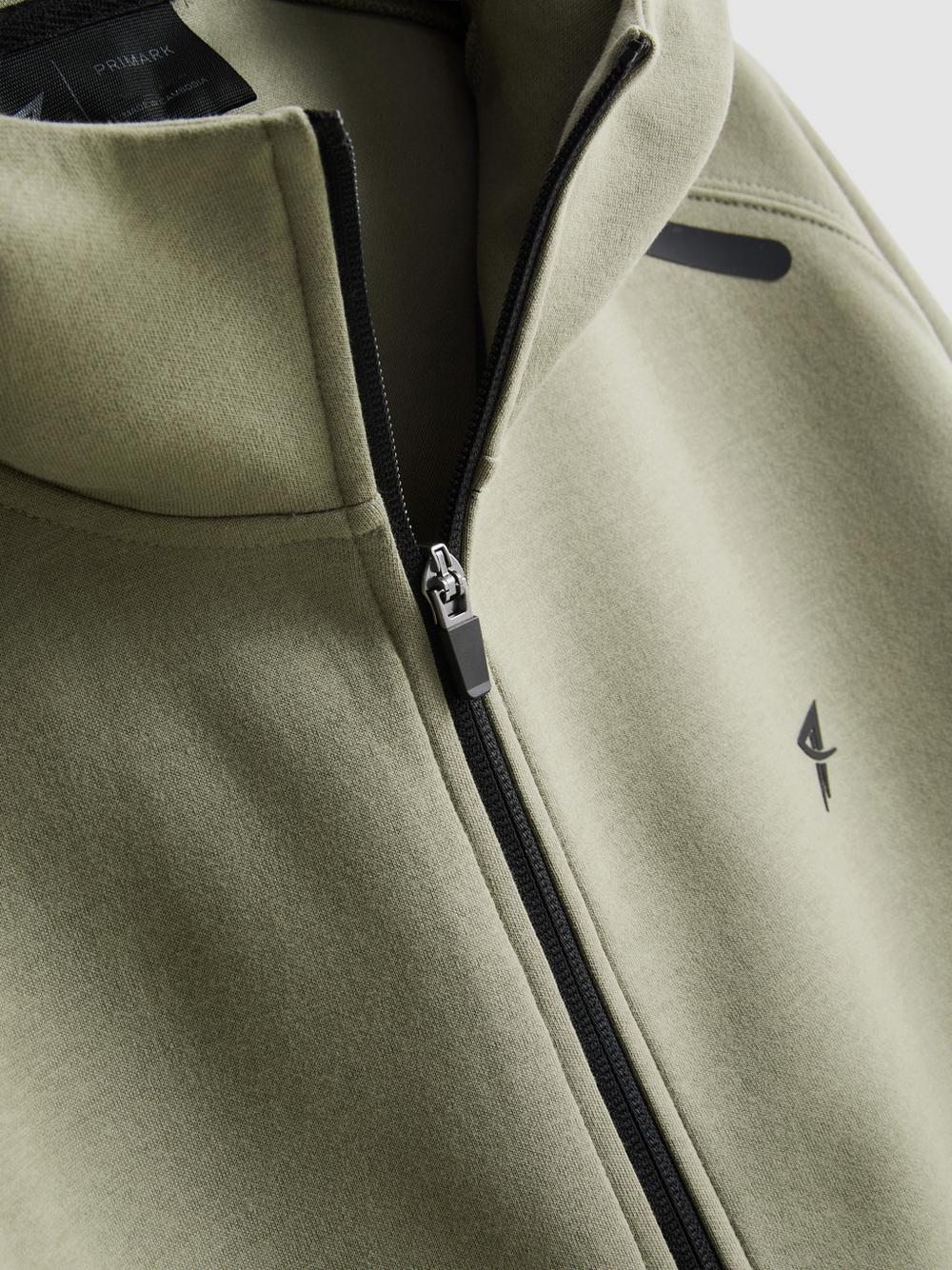 Zip-Up Gym Hoodie - Olive