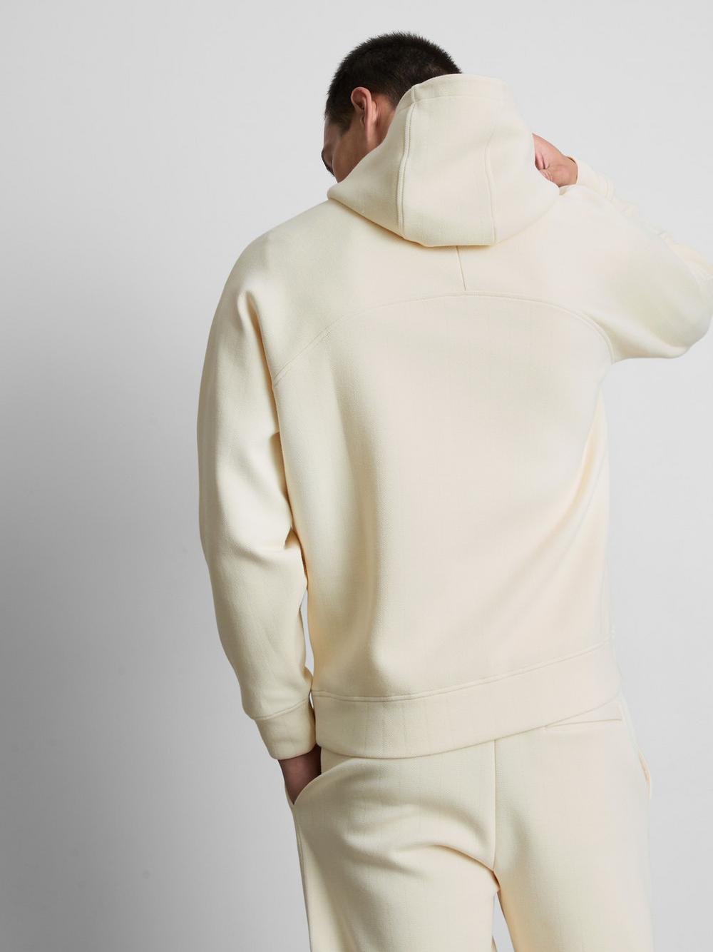 The Edit Textured Hoodie - Ivory