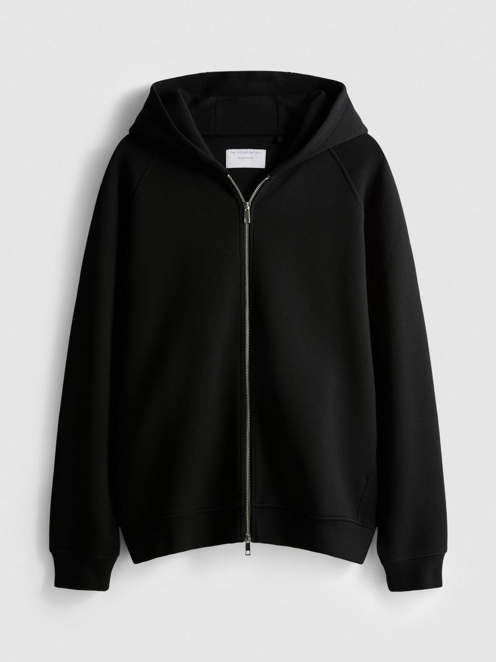 The Edit Zip-Up Hoodie - Black