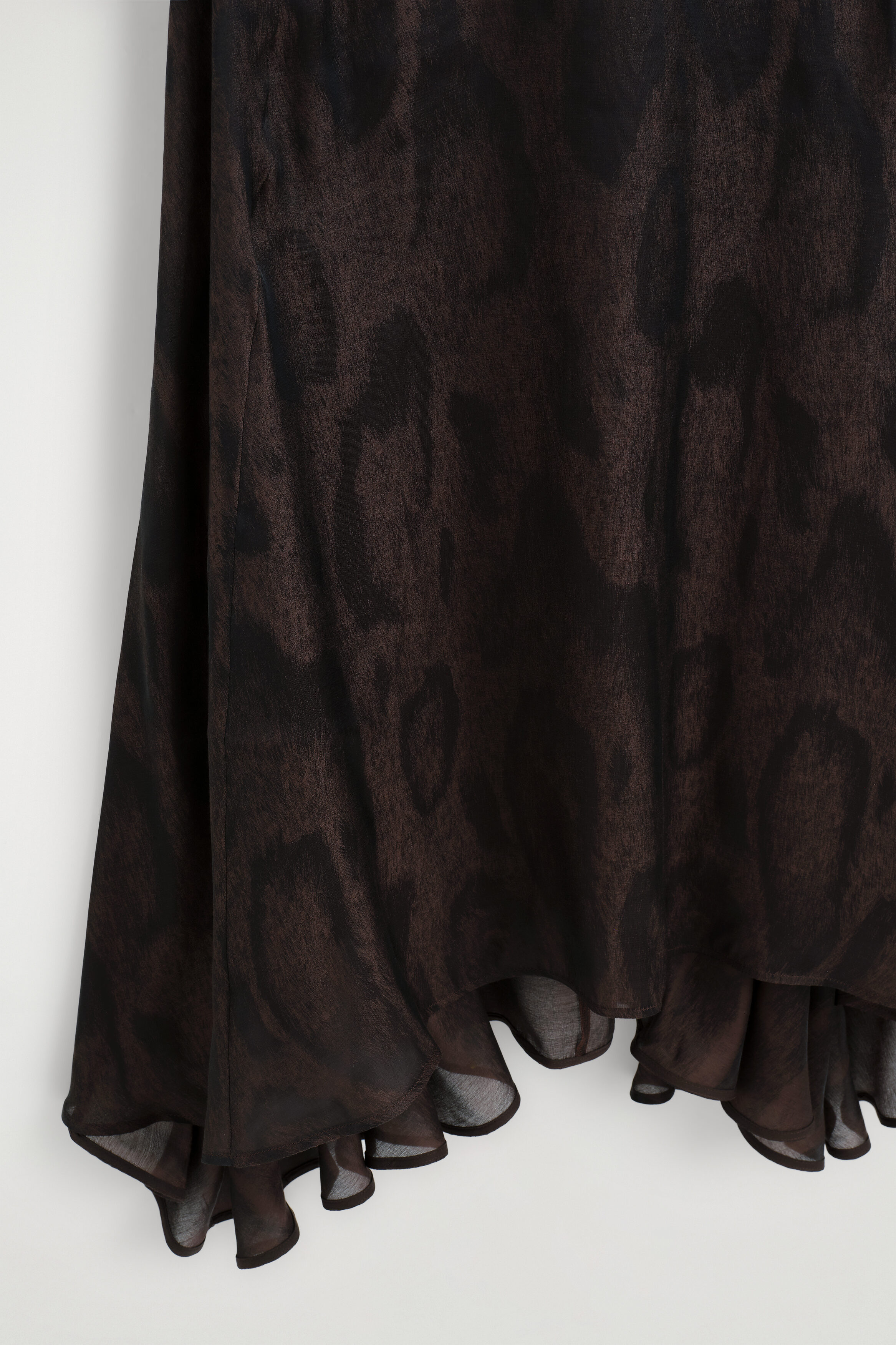 ANIMAL-JACQUARD MIDI DRESS - BROWN / ANIMAL PRINT