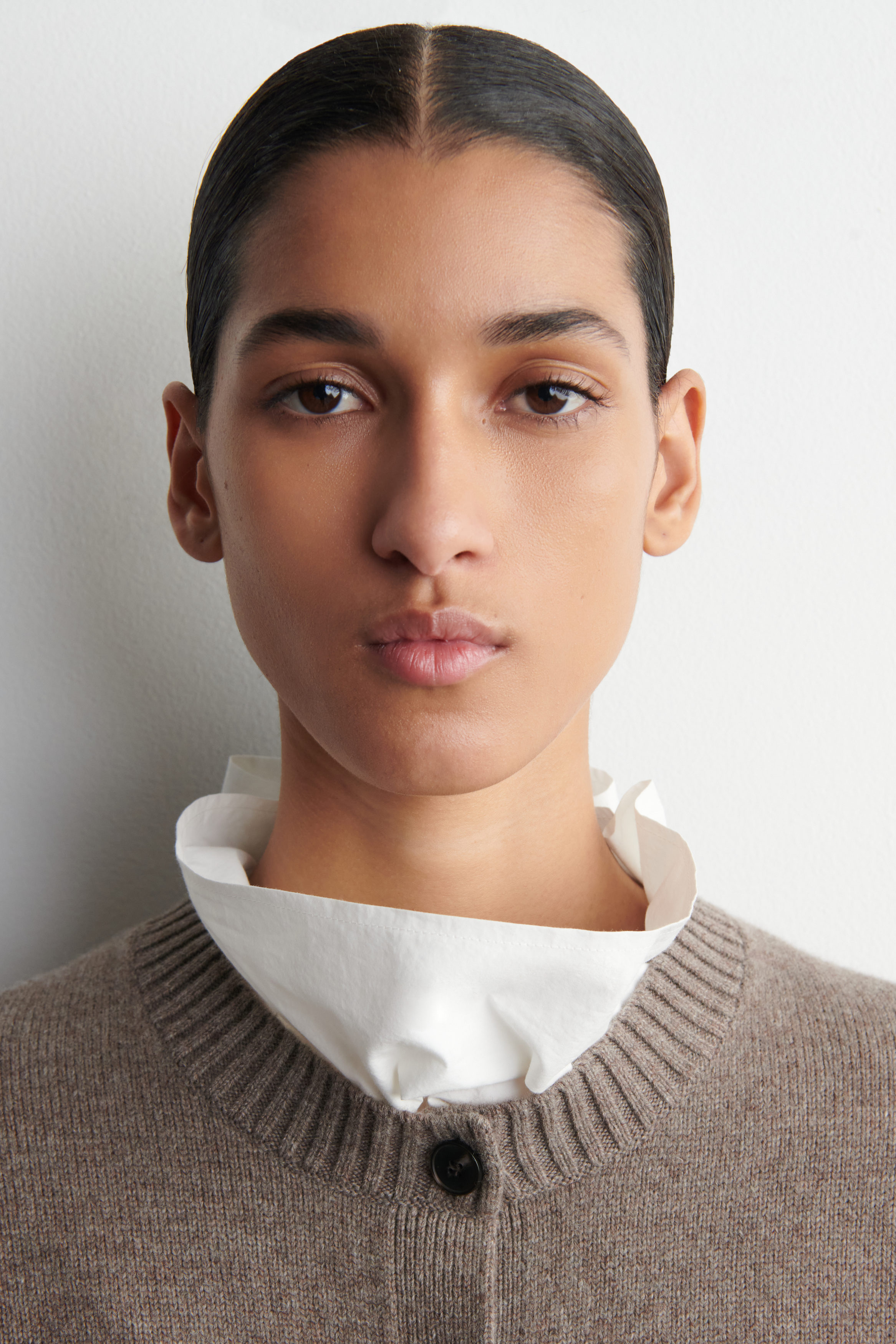 MERINO WOOL SWEATER - BEIGE MÉLANGE