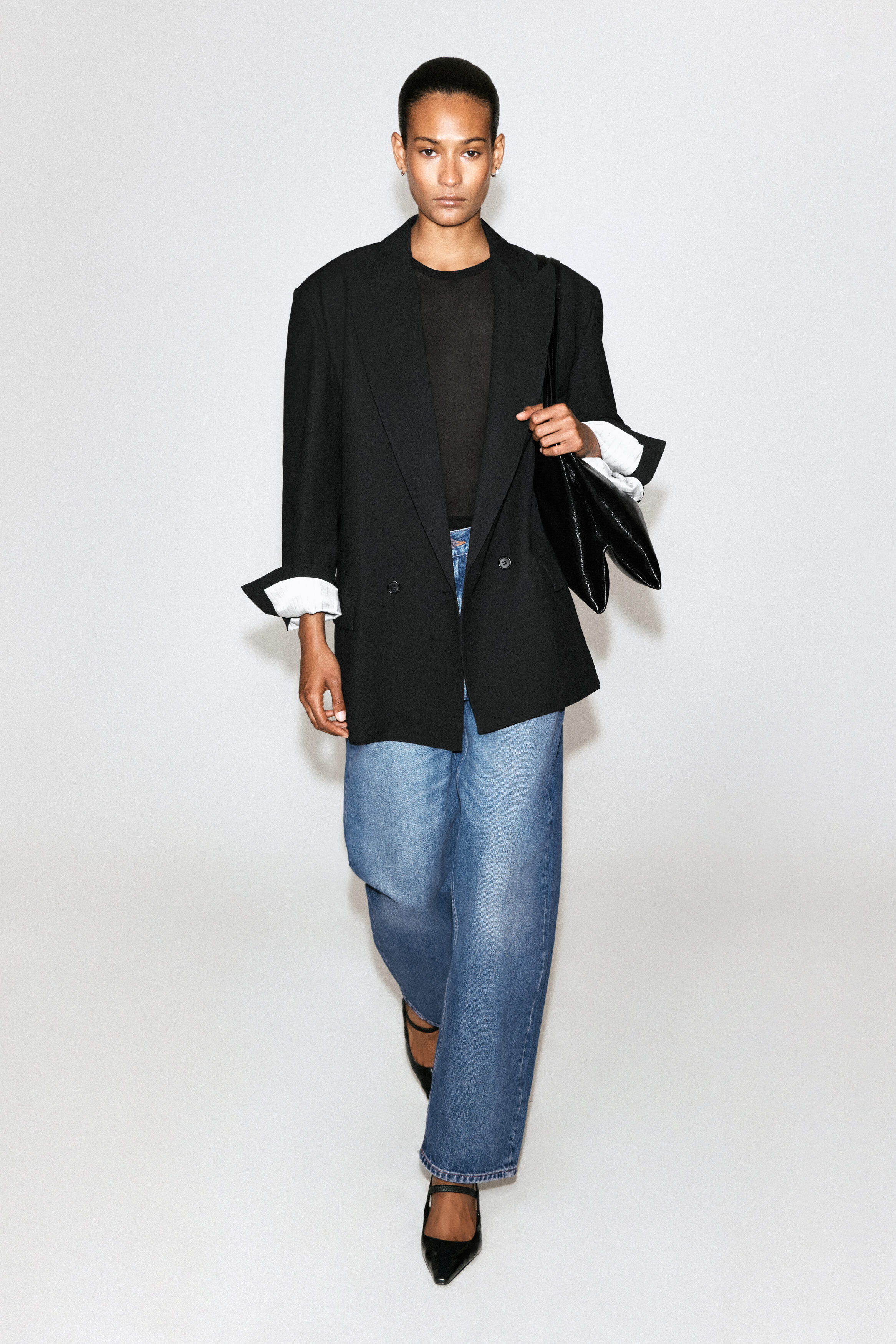 BAY BARREL-LEG JEANS - BLUE