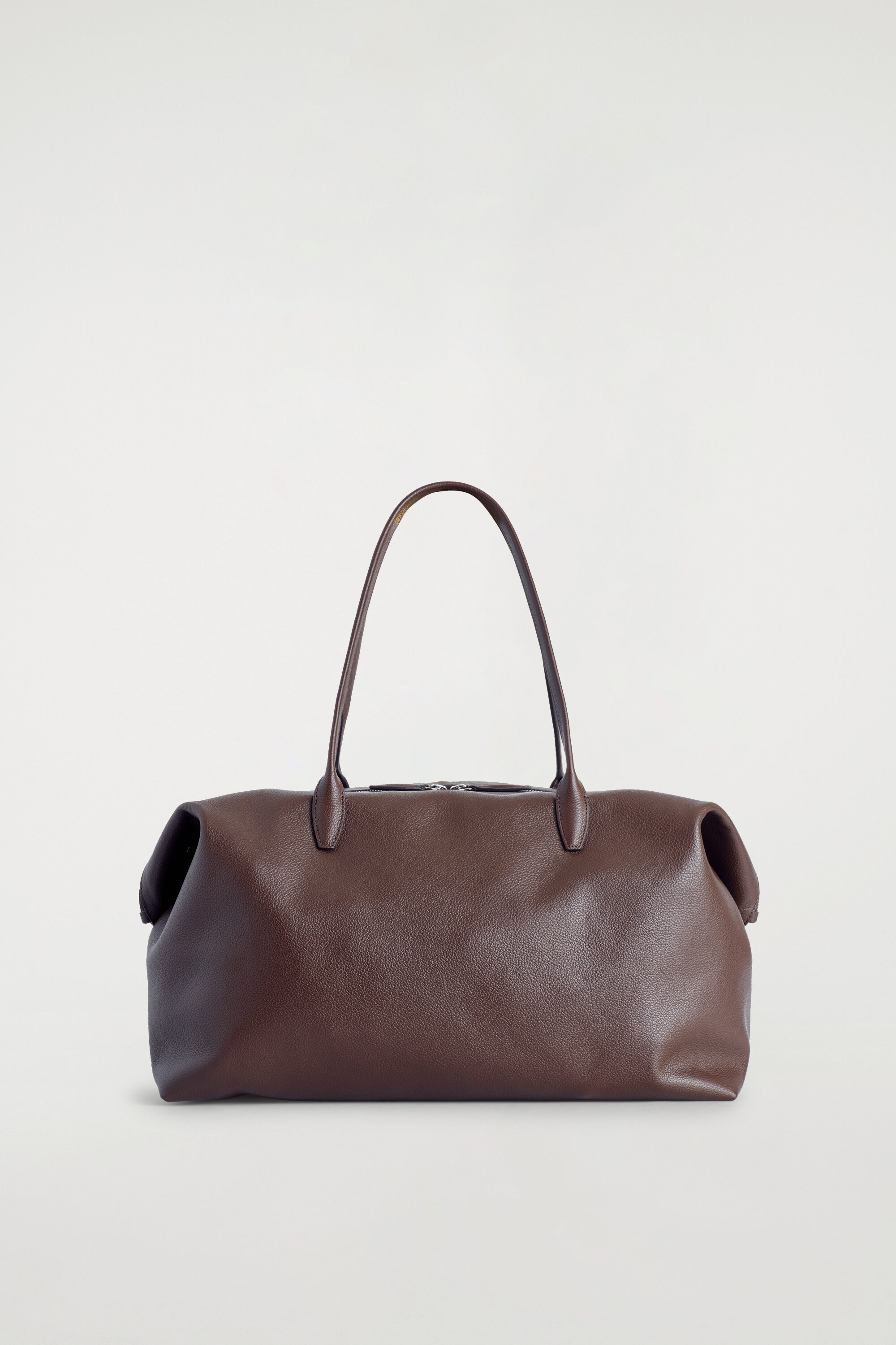 FRIEZE BOWLING BAG - LEATHER - BROWN