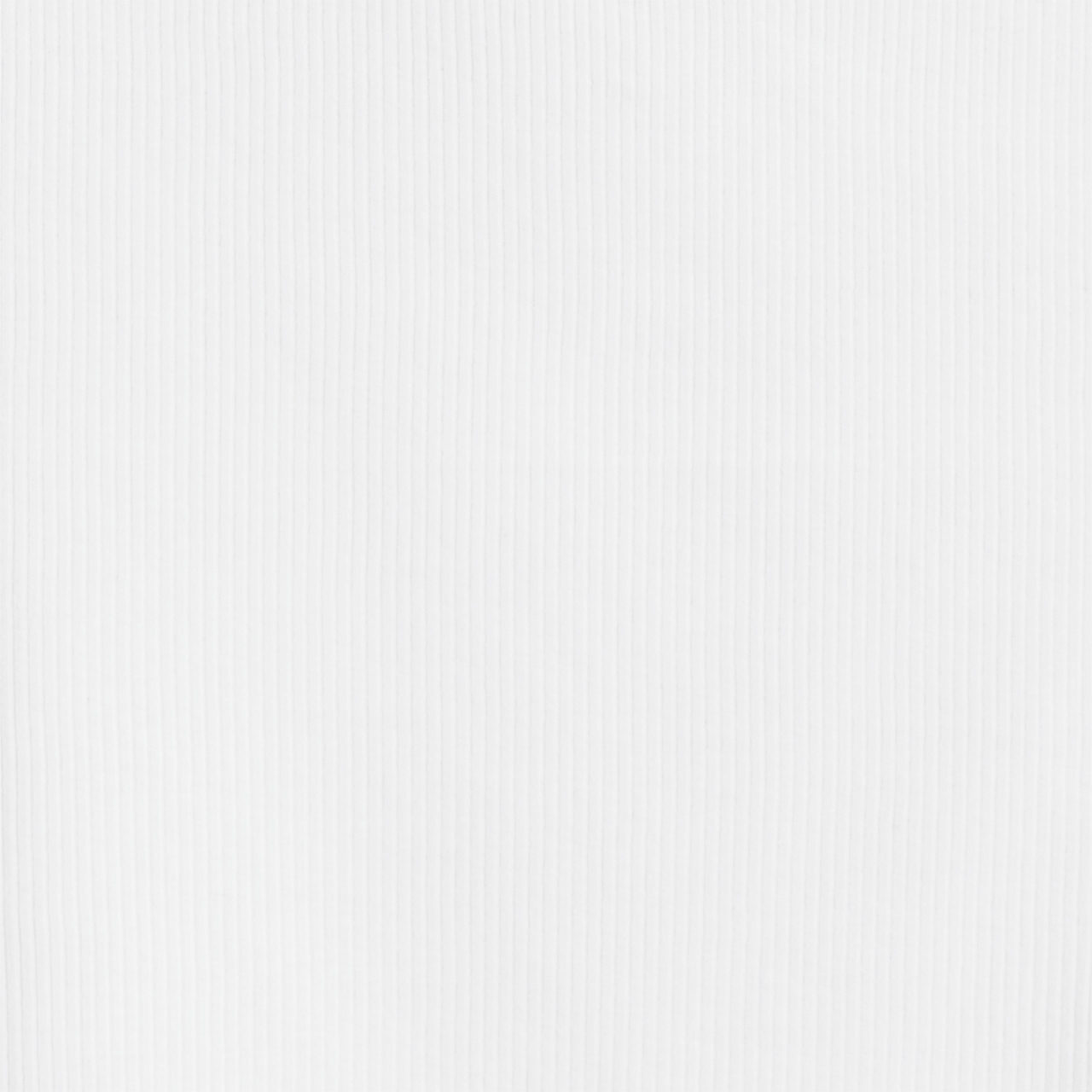 RIBBED COTTON TANK TOP - WHITE