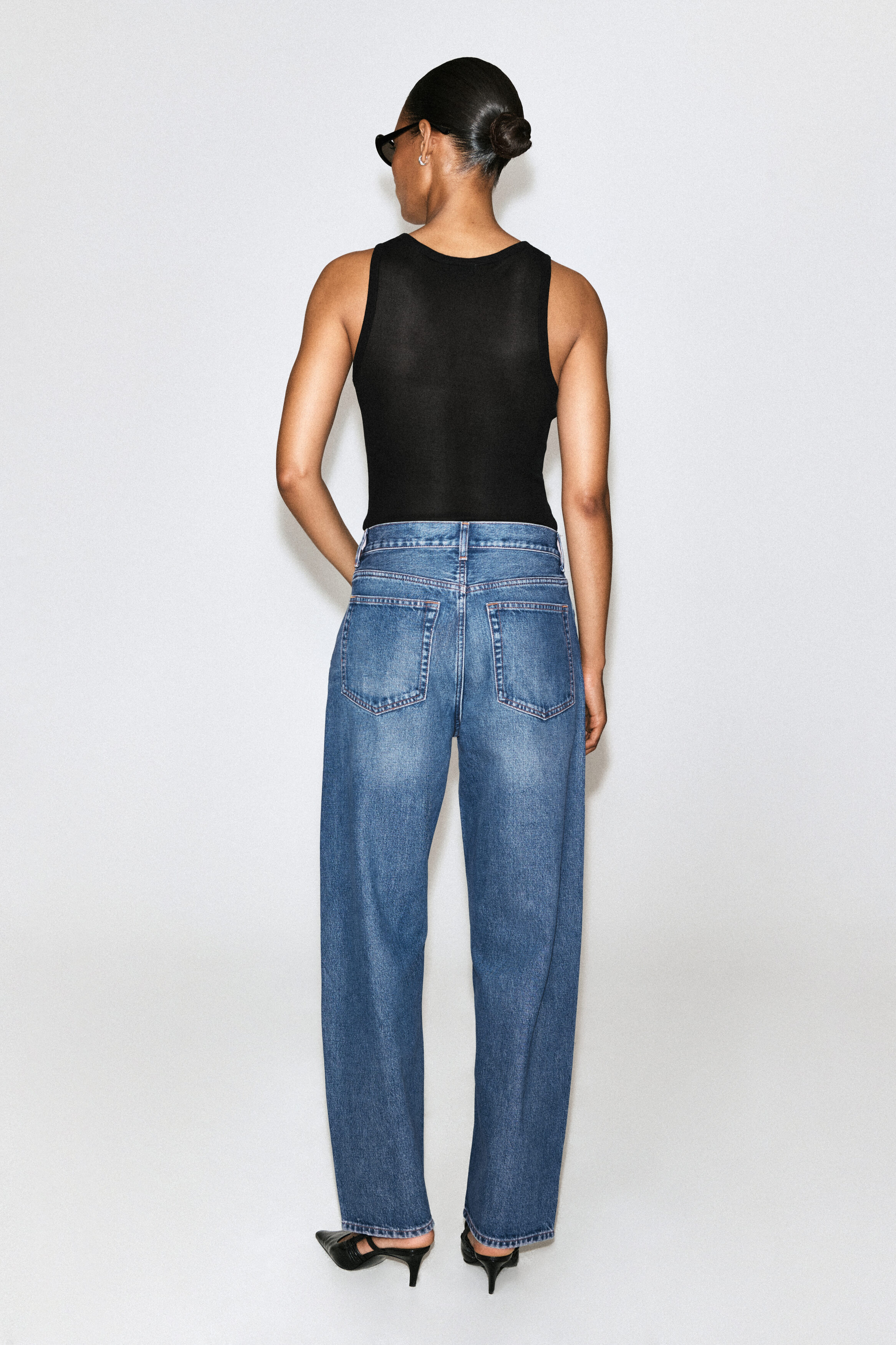 BAY BARREL-LEG JEANS - BLUE