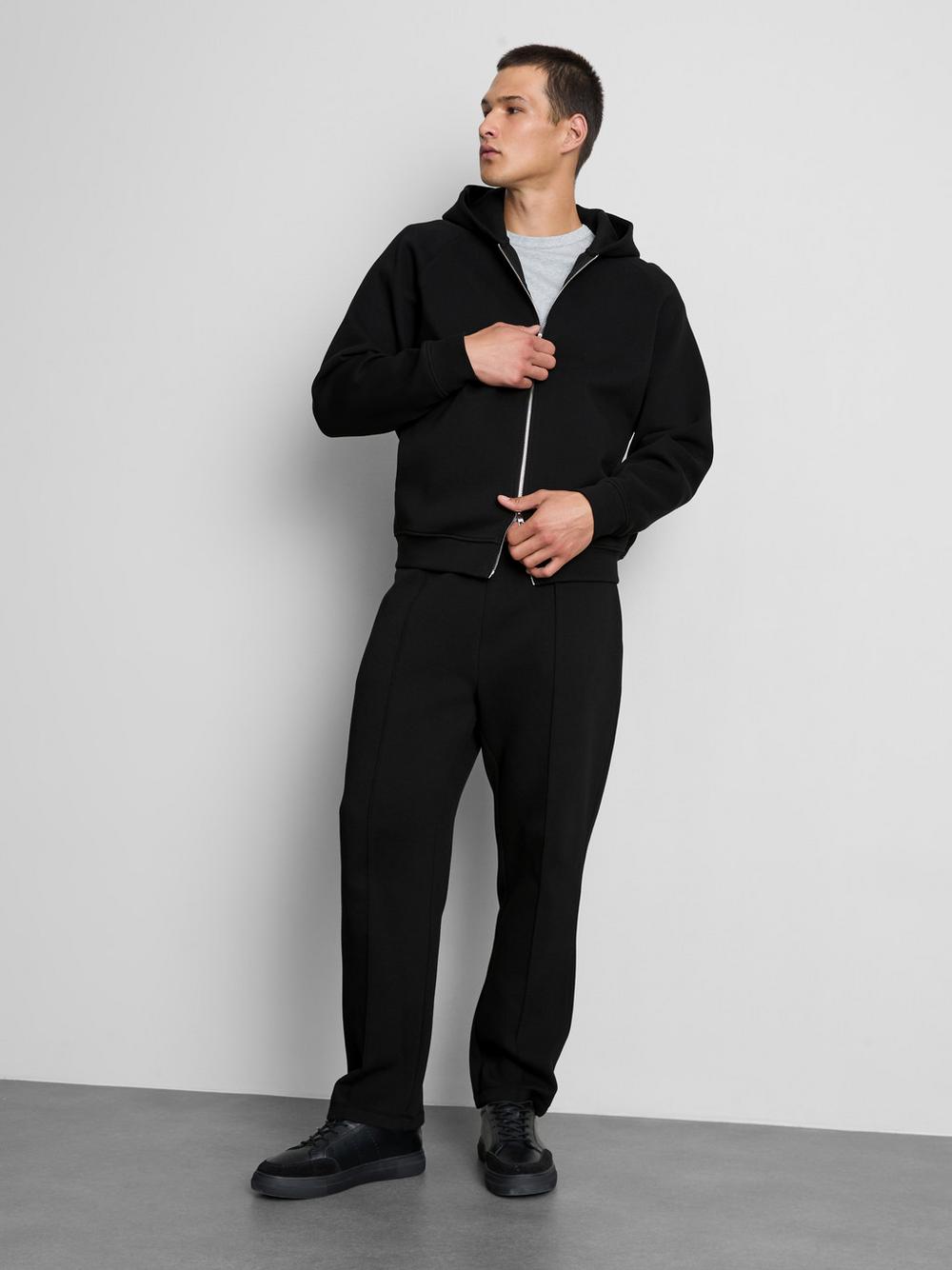 The Edit Zip-Up Hoodie - Black