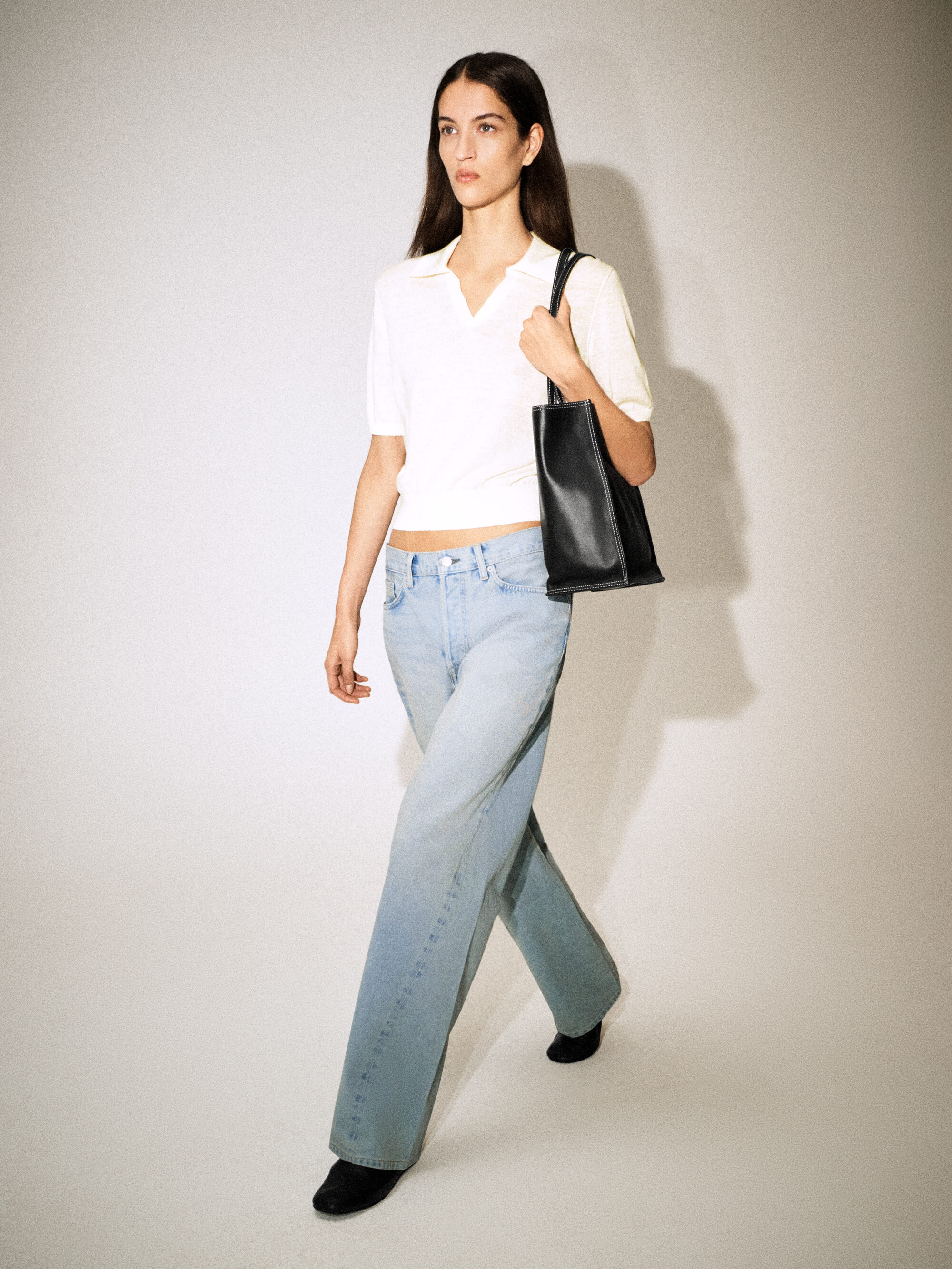 FACADE STRAIGHT-LEG JEANS - LIGHT BLUE