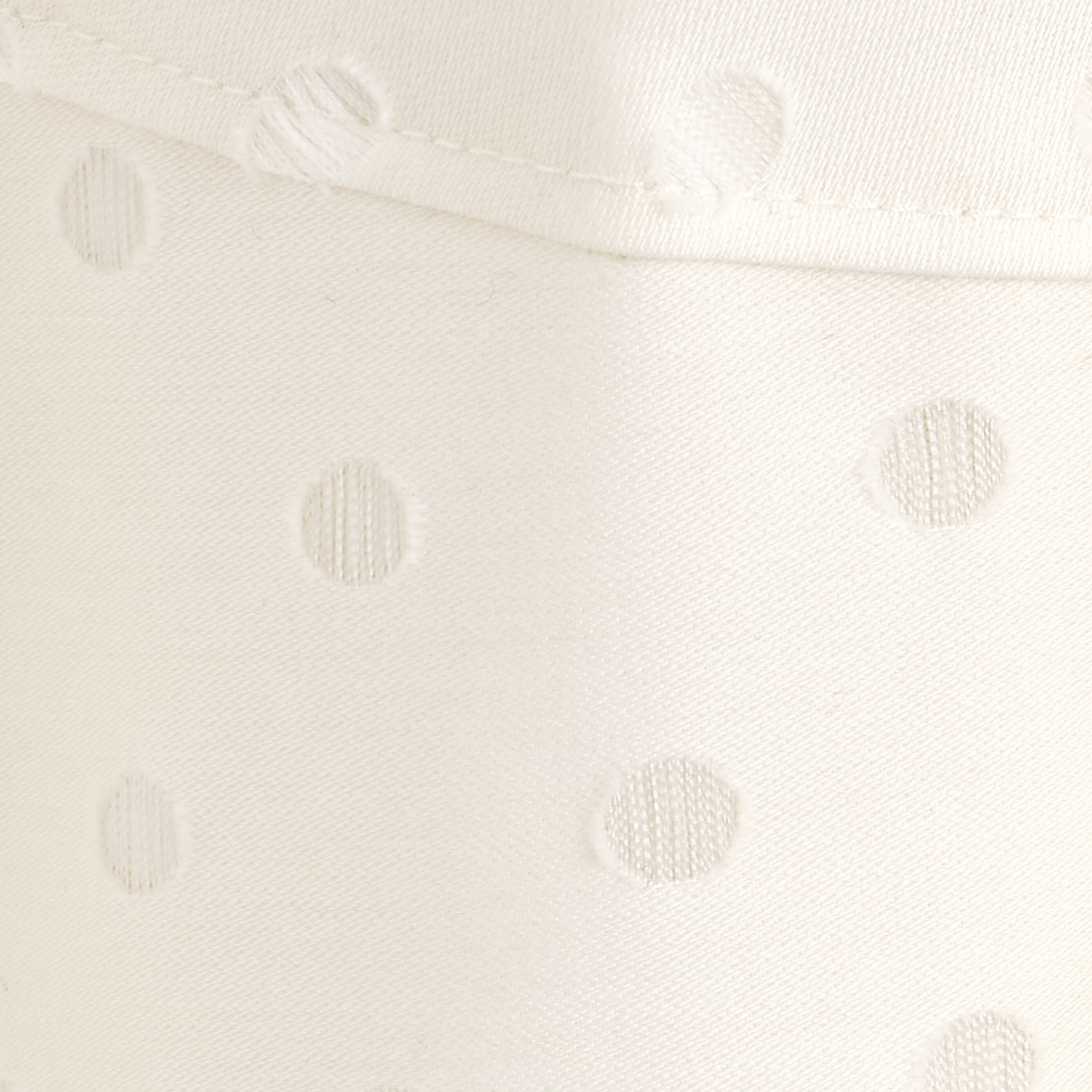 POLKA-DOT JACQUARD COTTON MIDI SKIRT - WHITE / POLKA DOT