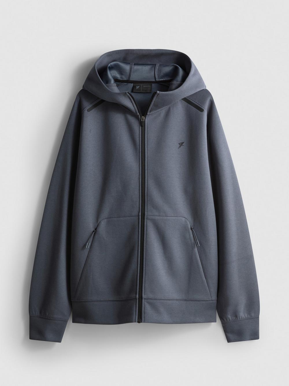 Zip-Up Gym Hoodie - Blue