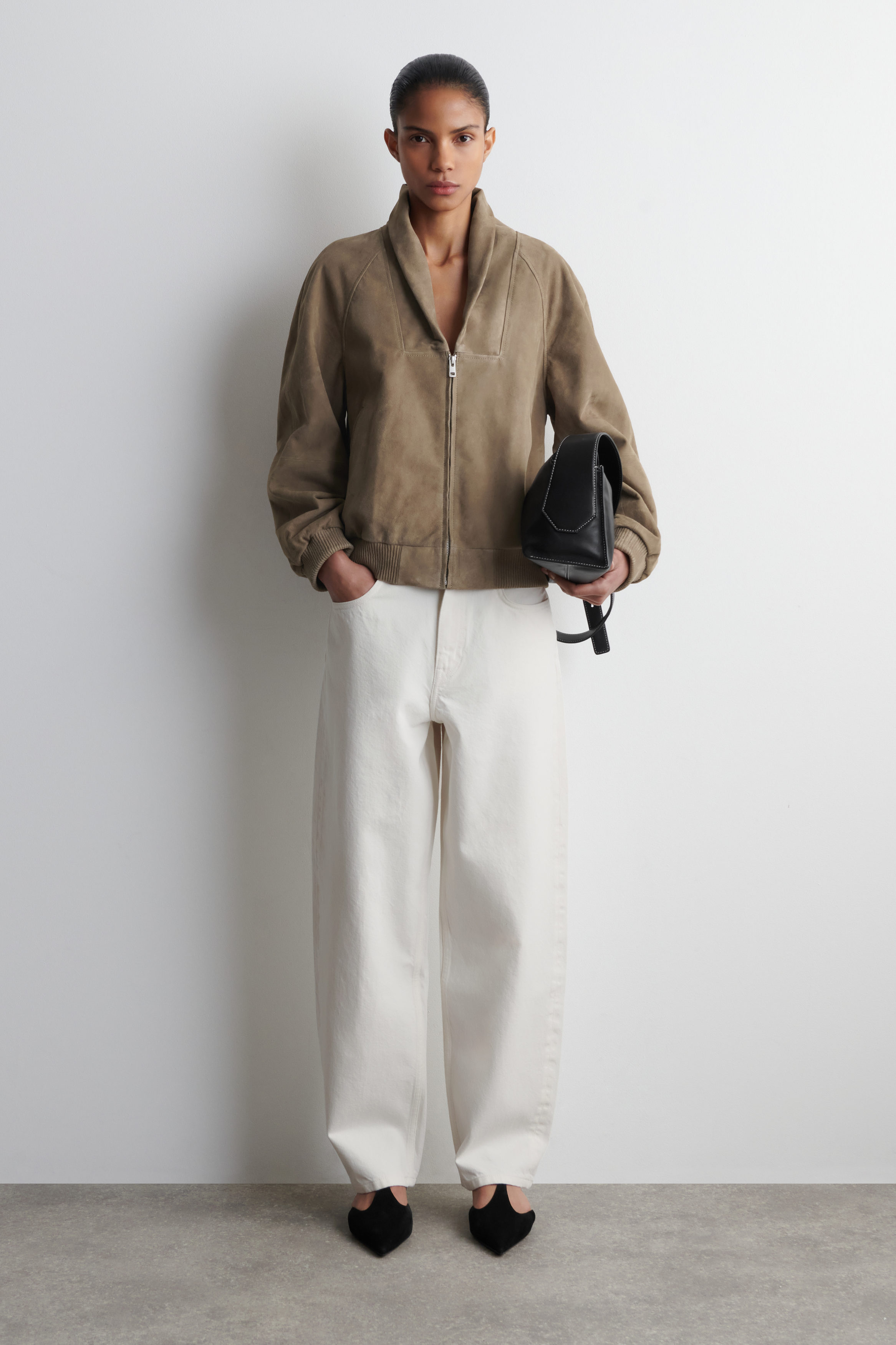 BAY BARREL-LEG JEANS - WHITE