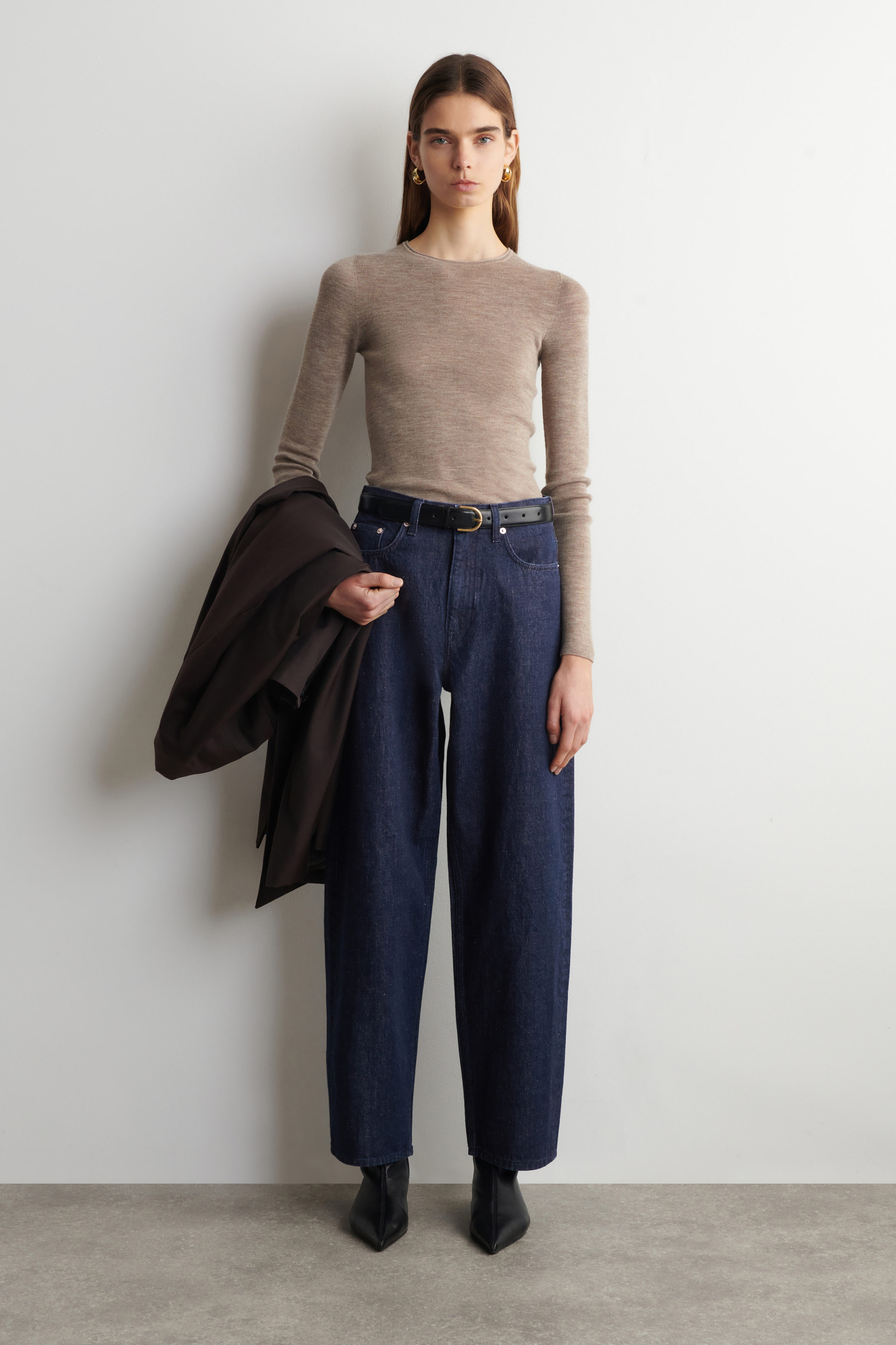 BAY BARREL-LEG JEANS - DARK BLUE