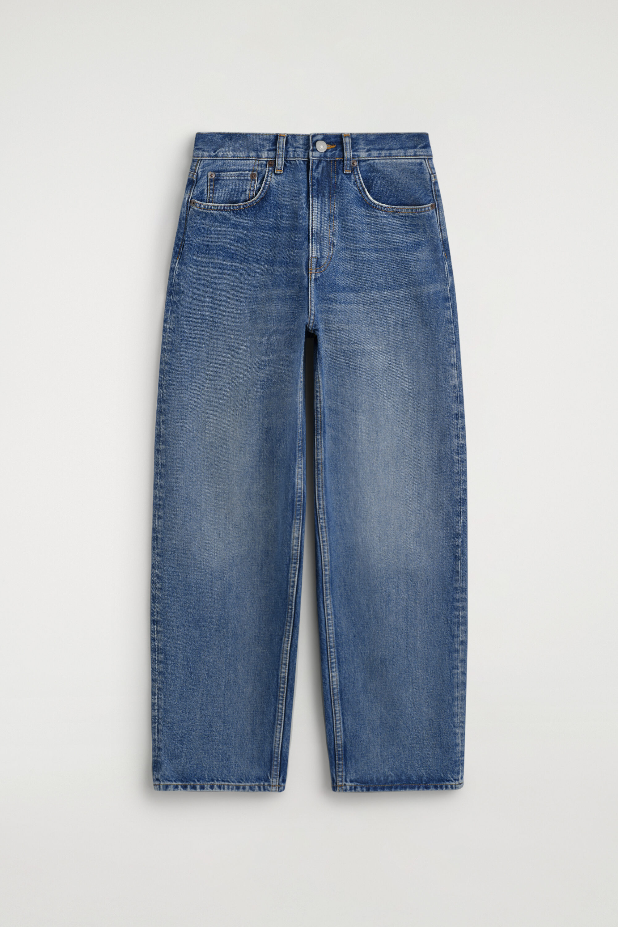 BAY BARREL-LEG JEANS - BLUE