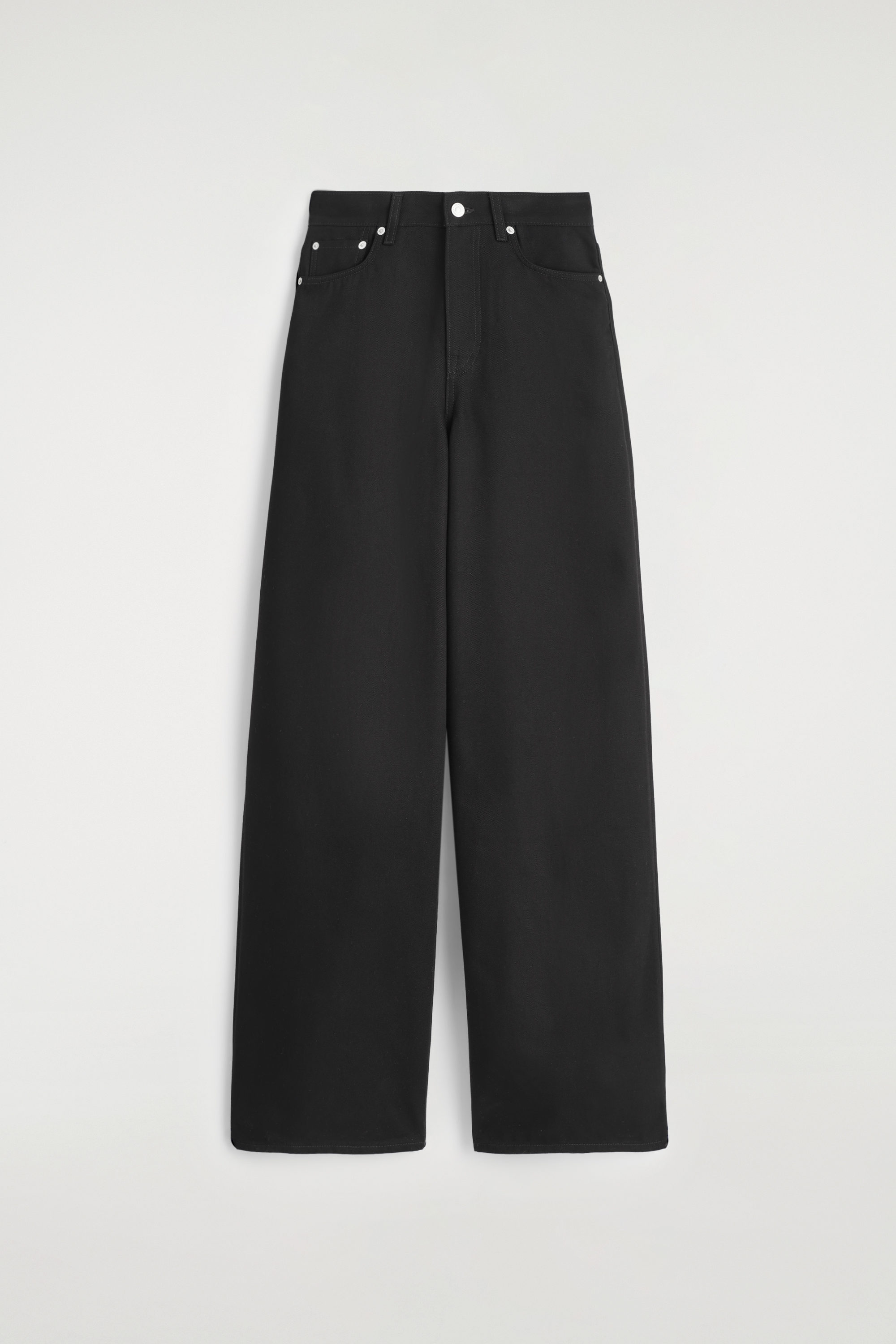 DIAL WIDE-LEG JEANS - BLACK