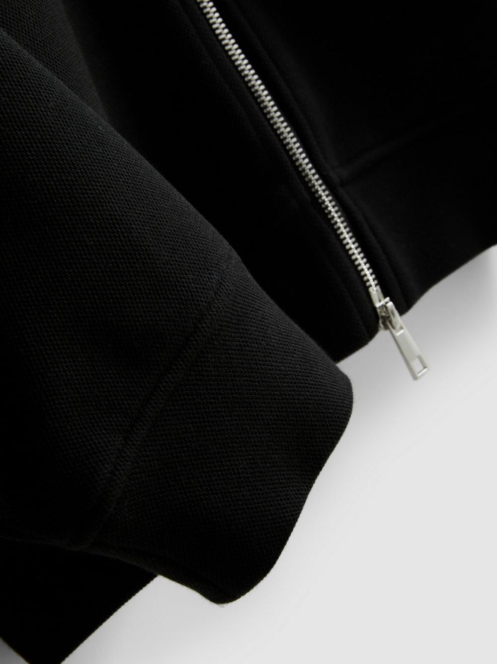 The Edit Zip-Up Hoodie - Black