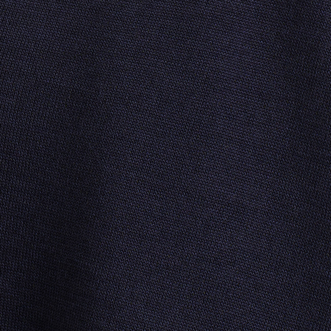OPEN-COLLAR MERINO WOOL POLO SHIRT - NAVY
